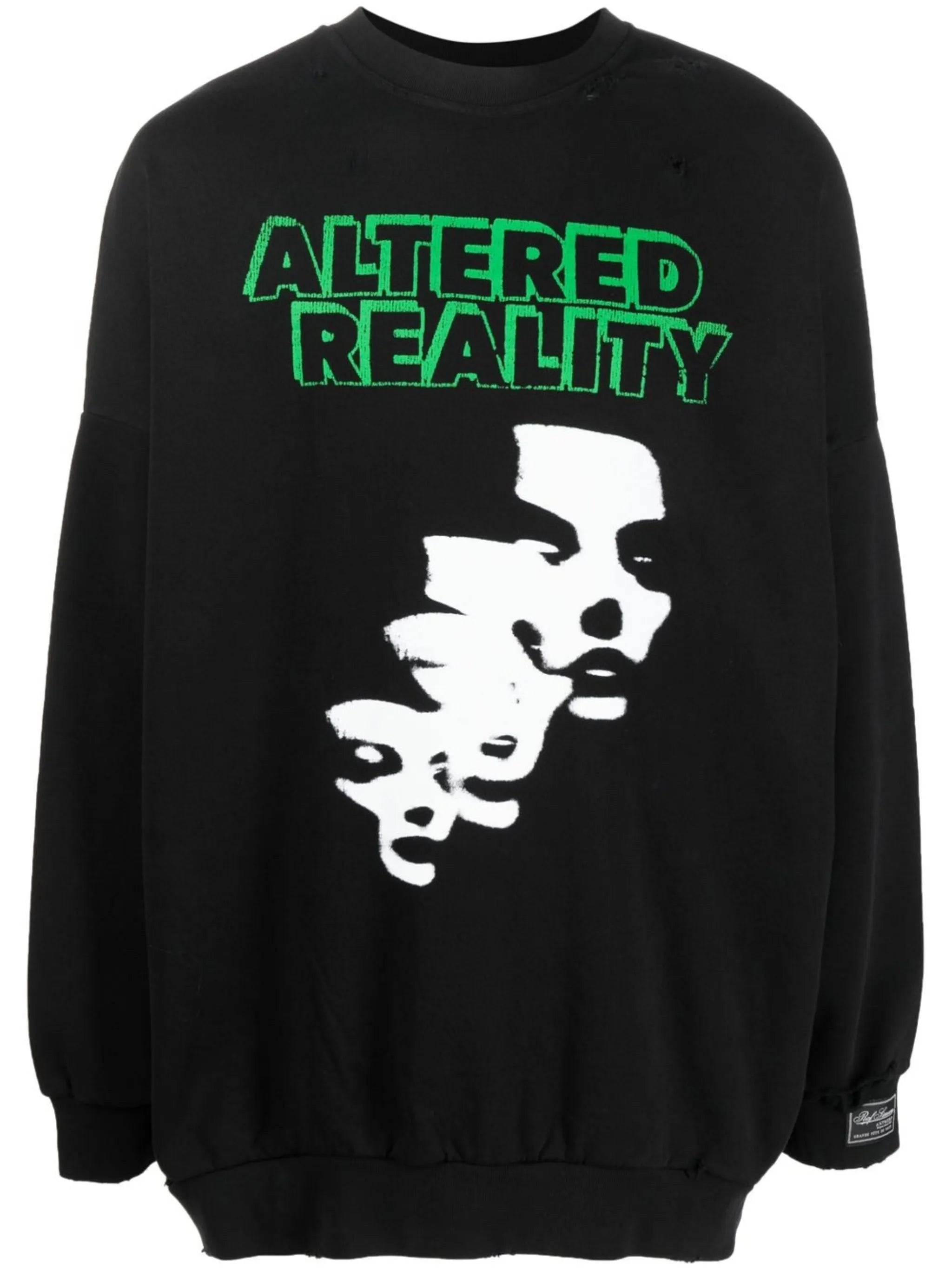 Altered Reality print crew neck sweatshirt
