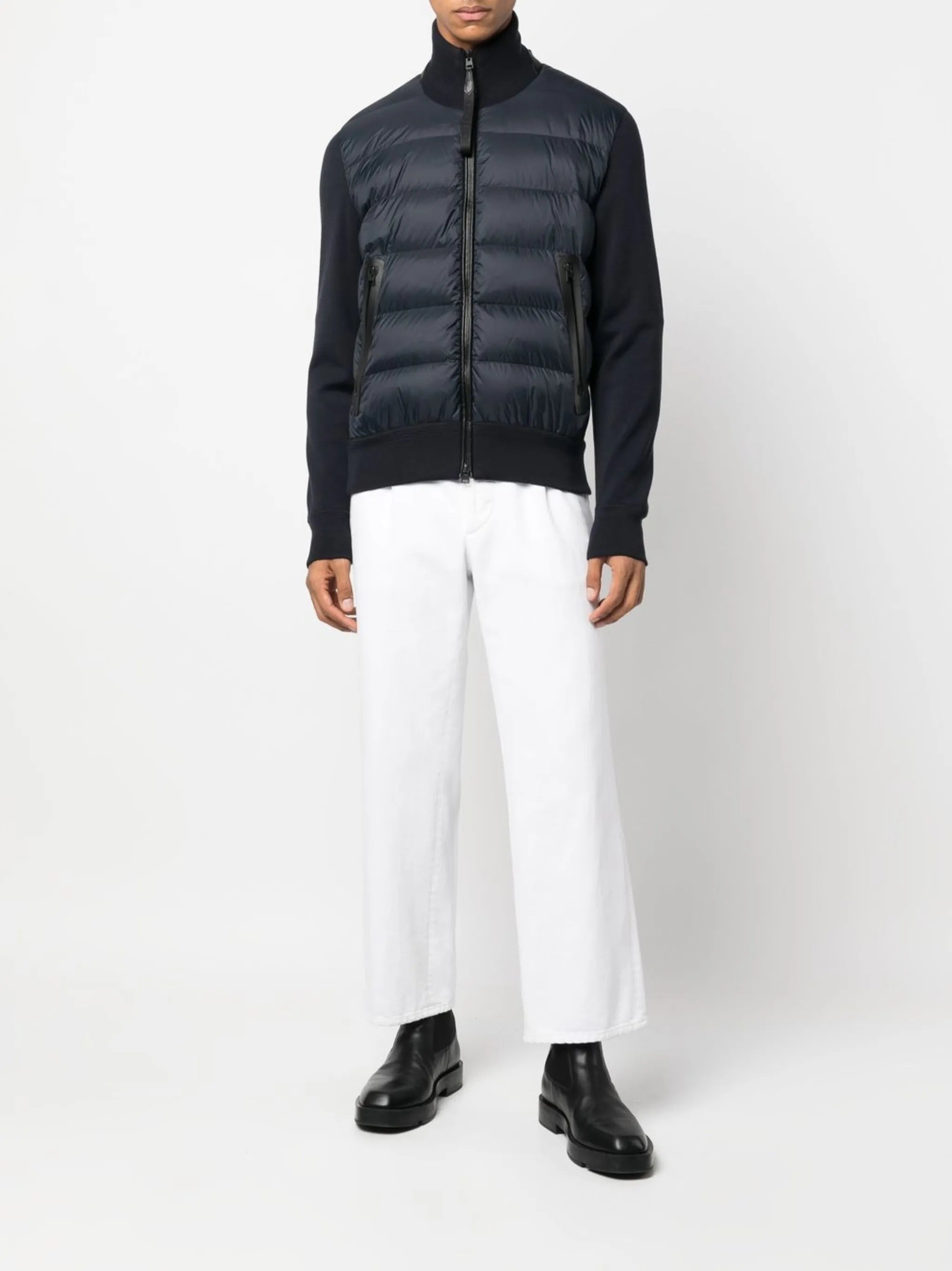 panelled padded jacket