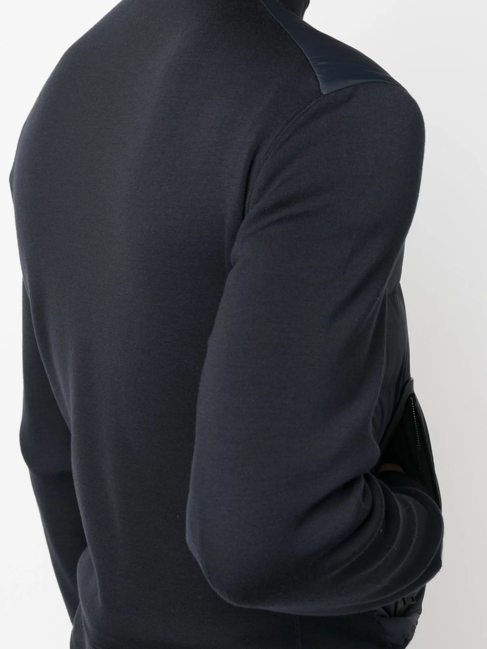 panelled padded jacket