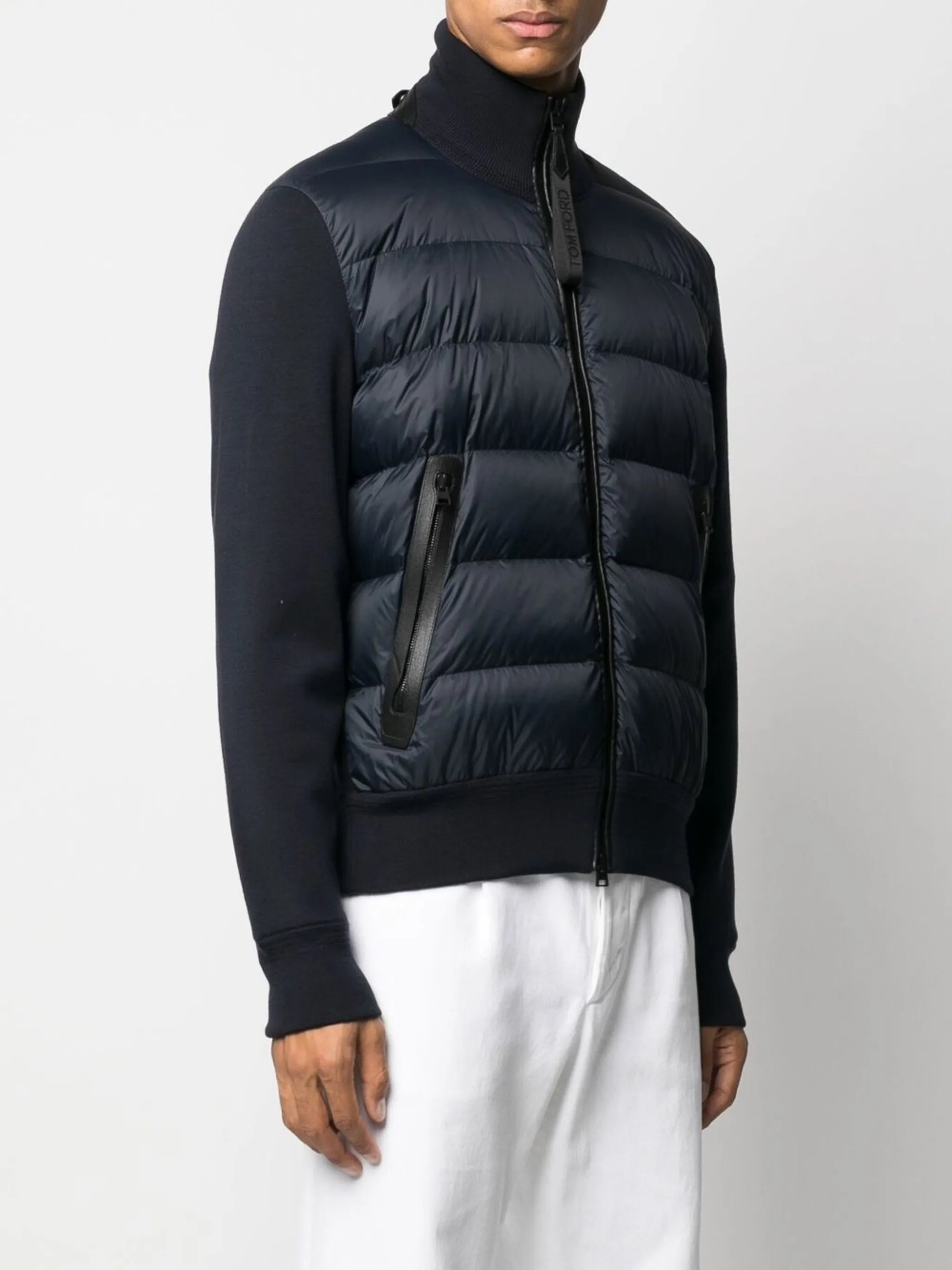 panelled padded jacket