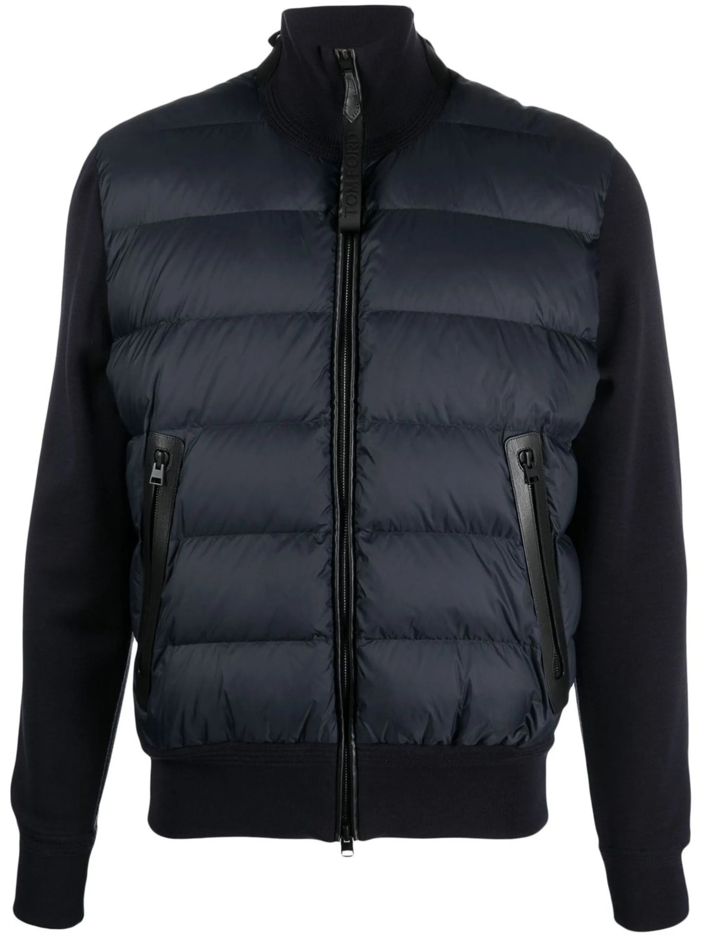 panelled padded jacket
