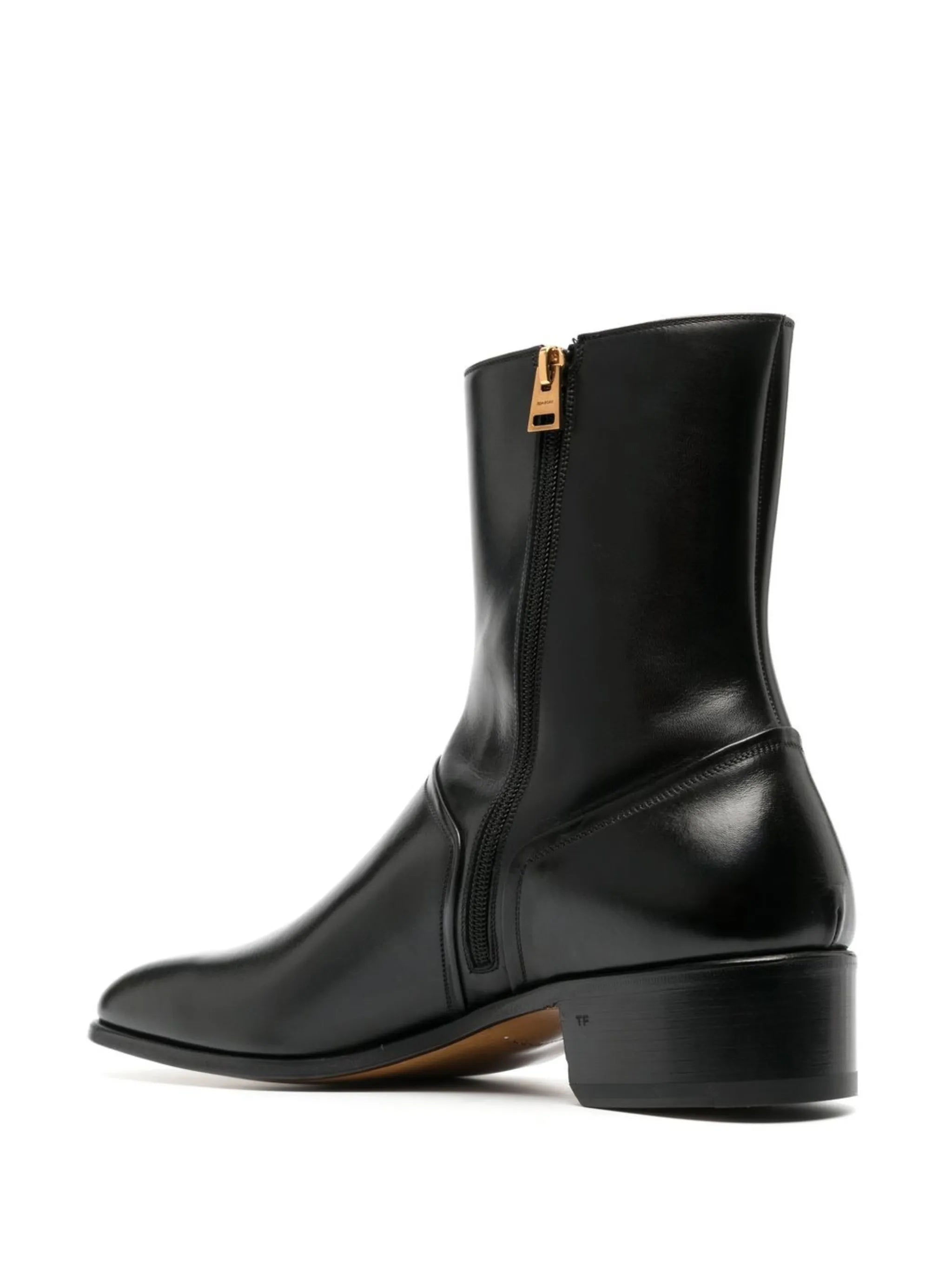 40mm side-zip ankle boots