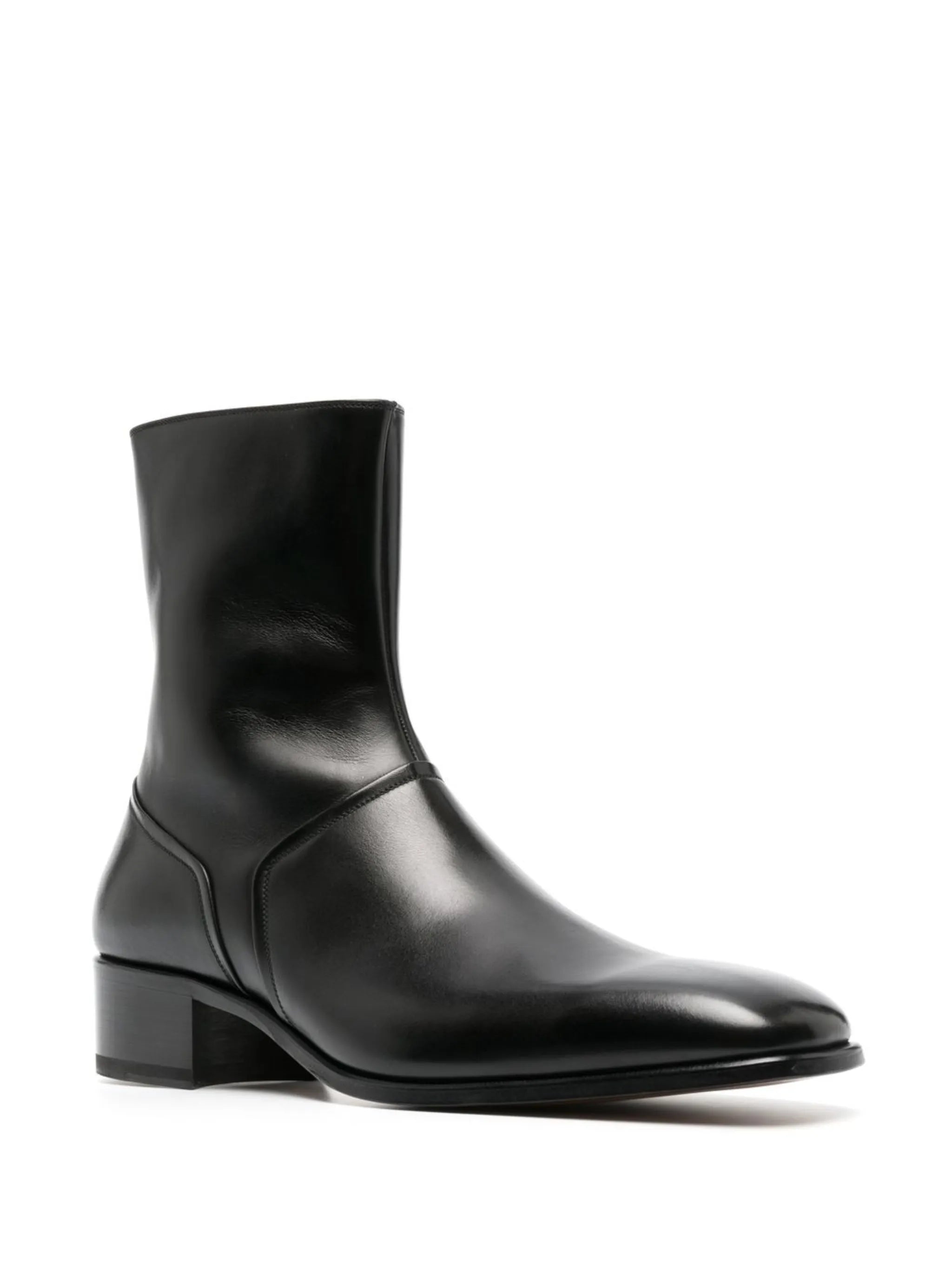 40mm side-zip ankle boots