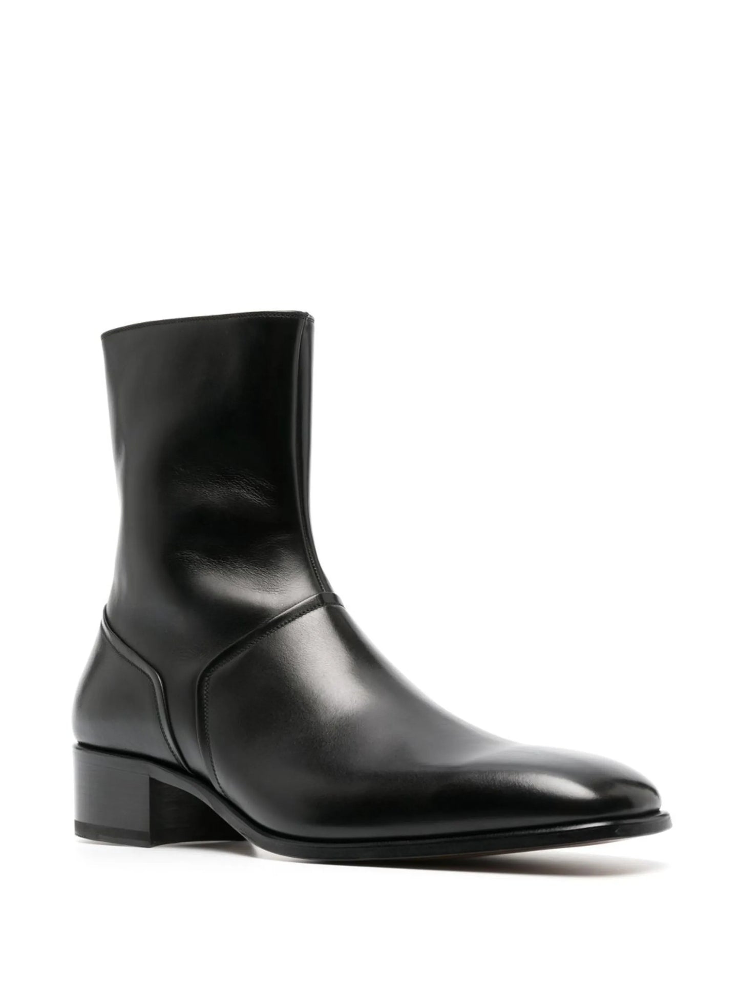 40mm side-zip ankle boots