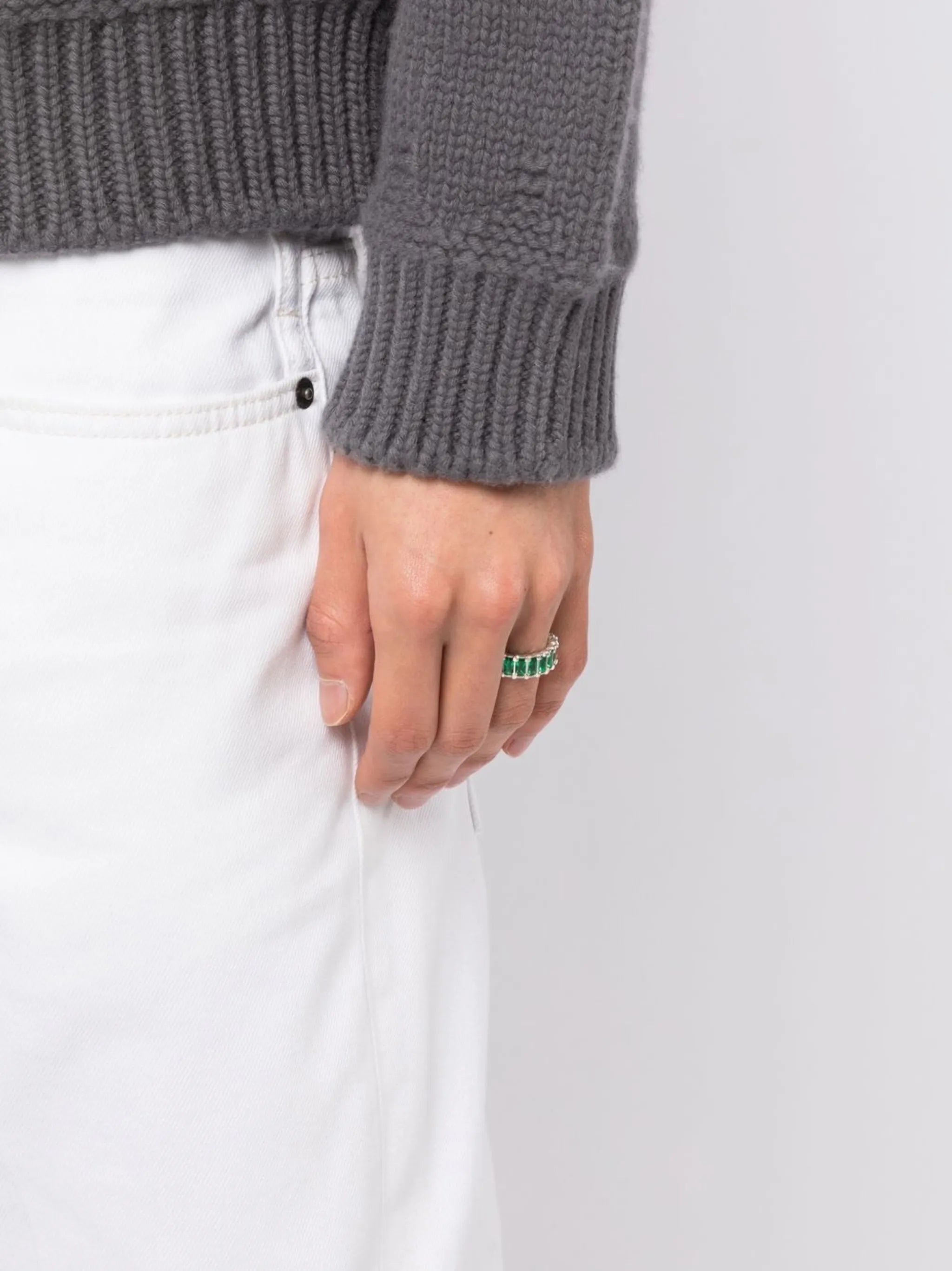 cubic zirconia band ring