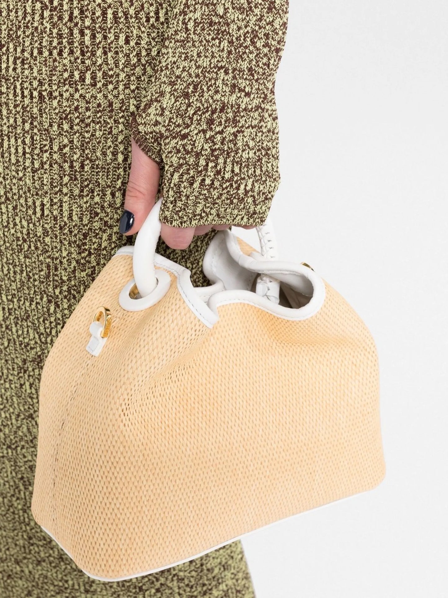 Baozi raffia tote bag