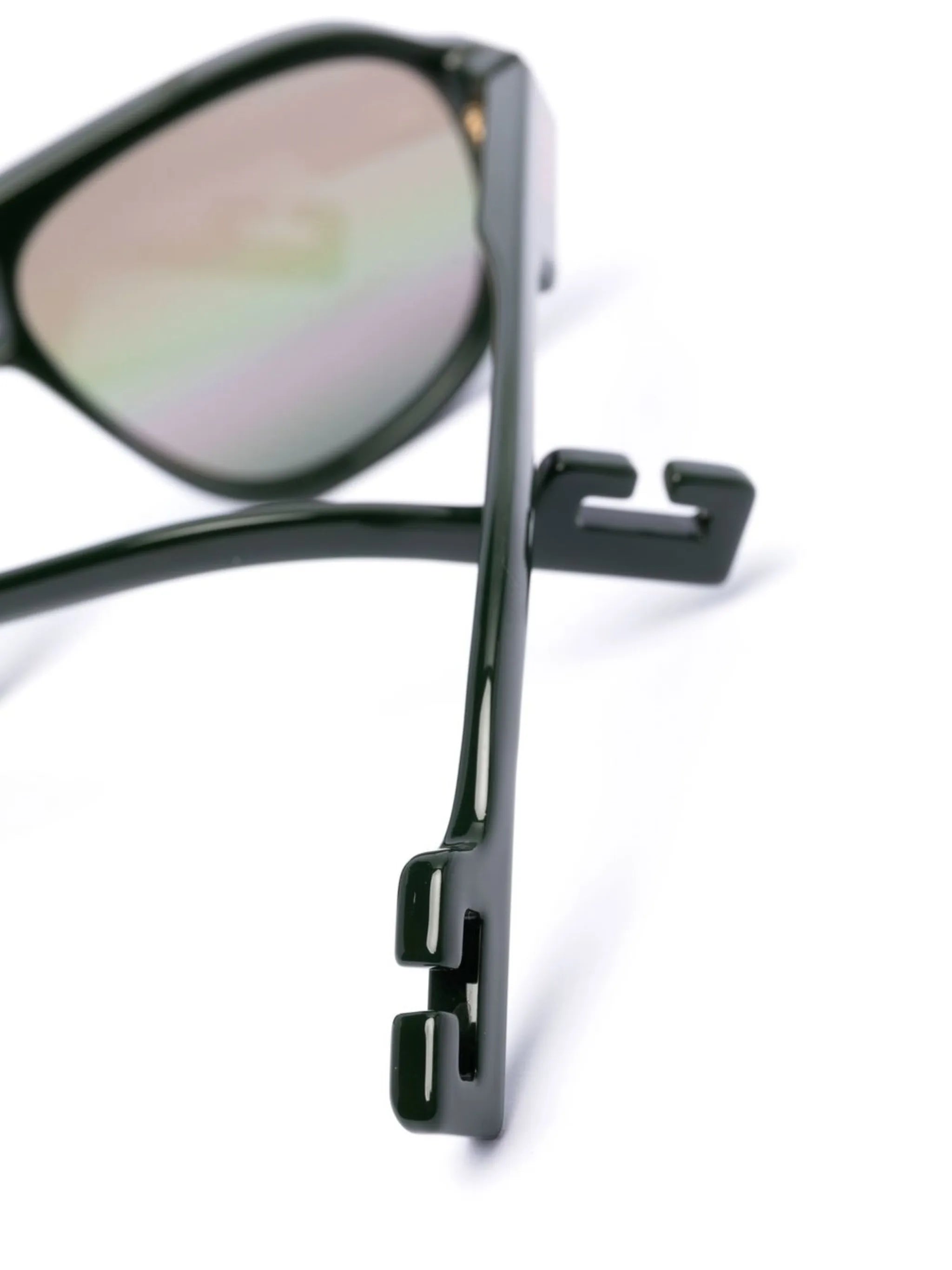 mirrored pilot-frame sunglasses