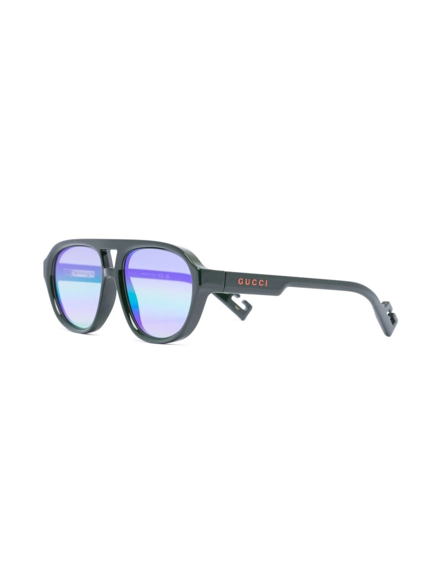 mirrored pilot-frame sunglasses
