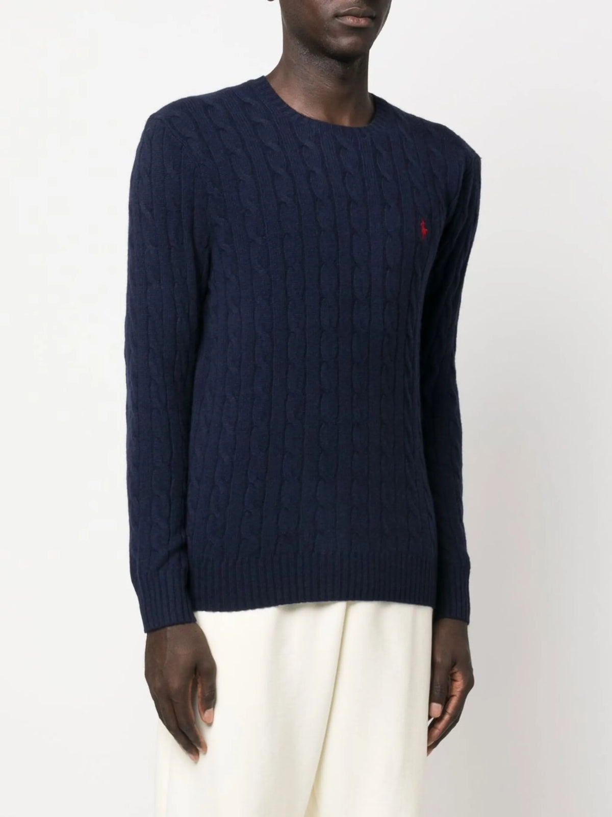 cable-knit sweater