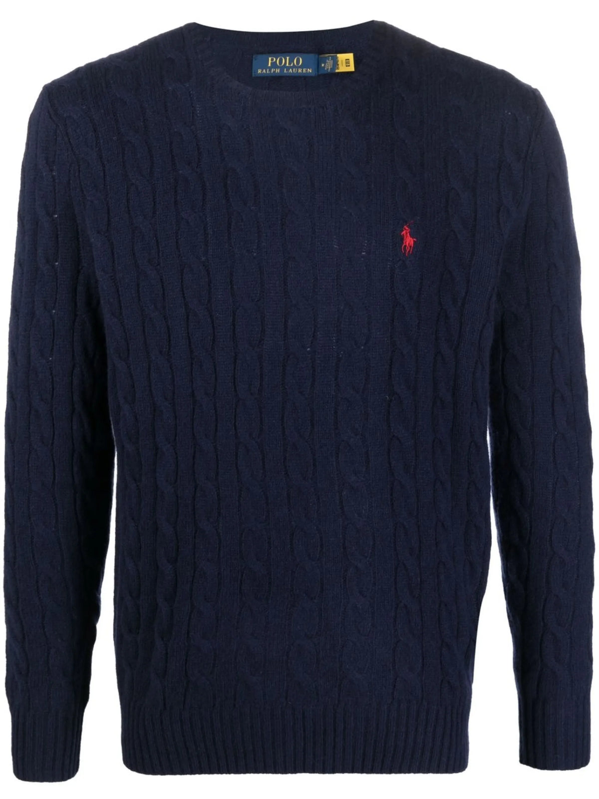 cable-knit sweater