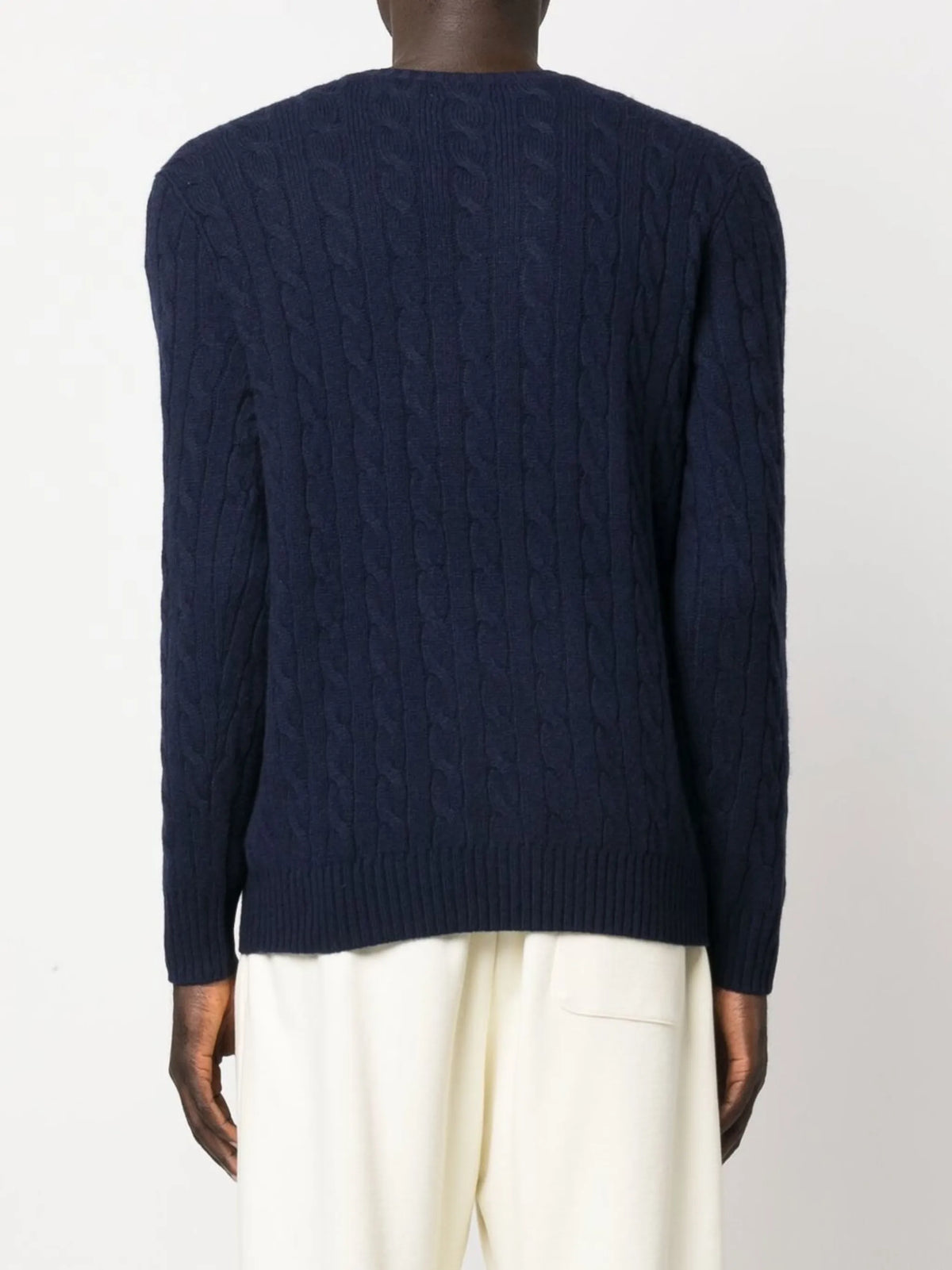 cable-knit sweater