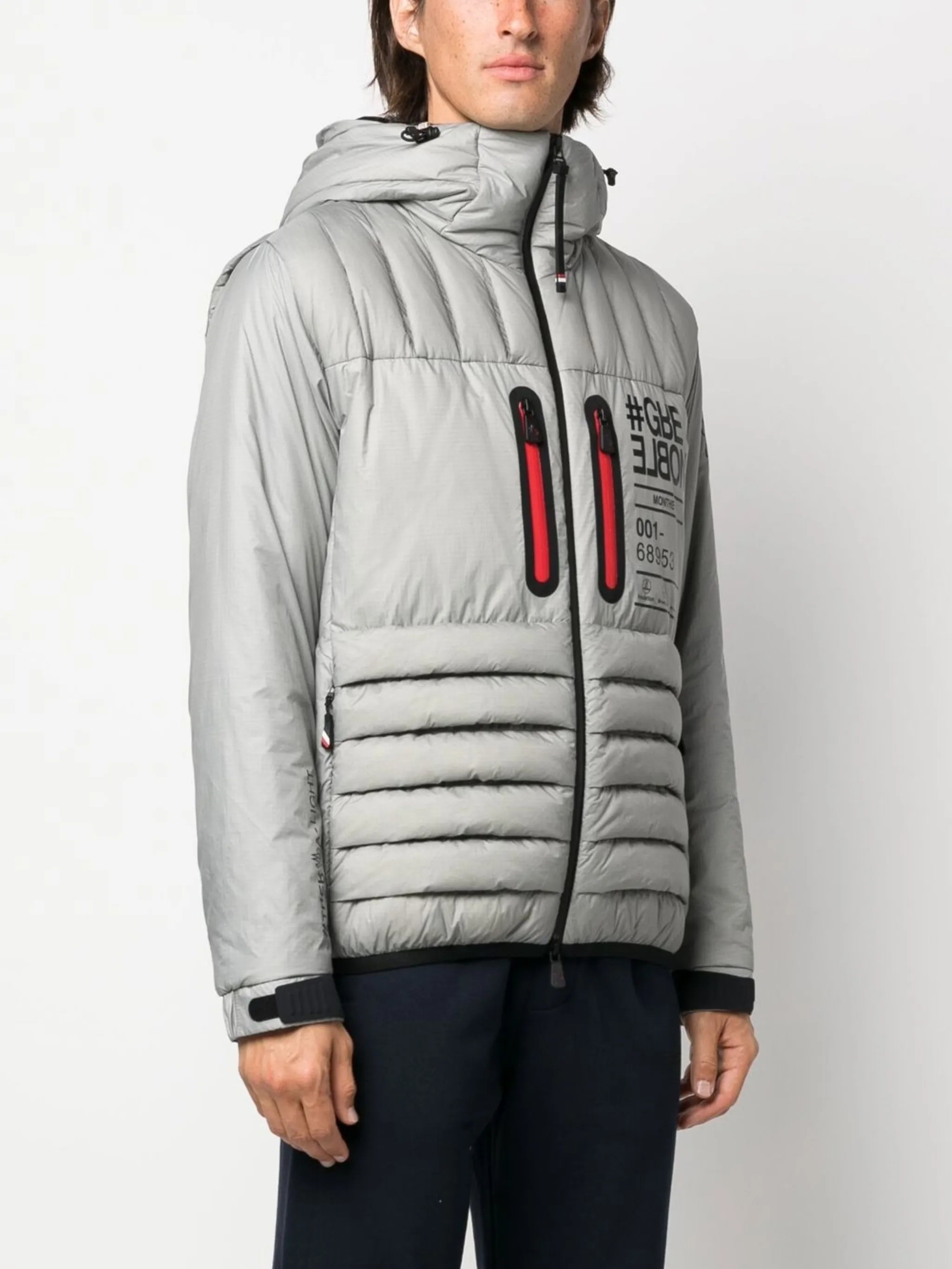 logo-patch padded down jacket