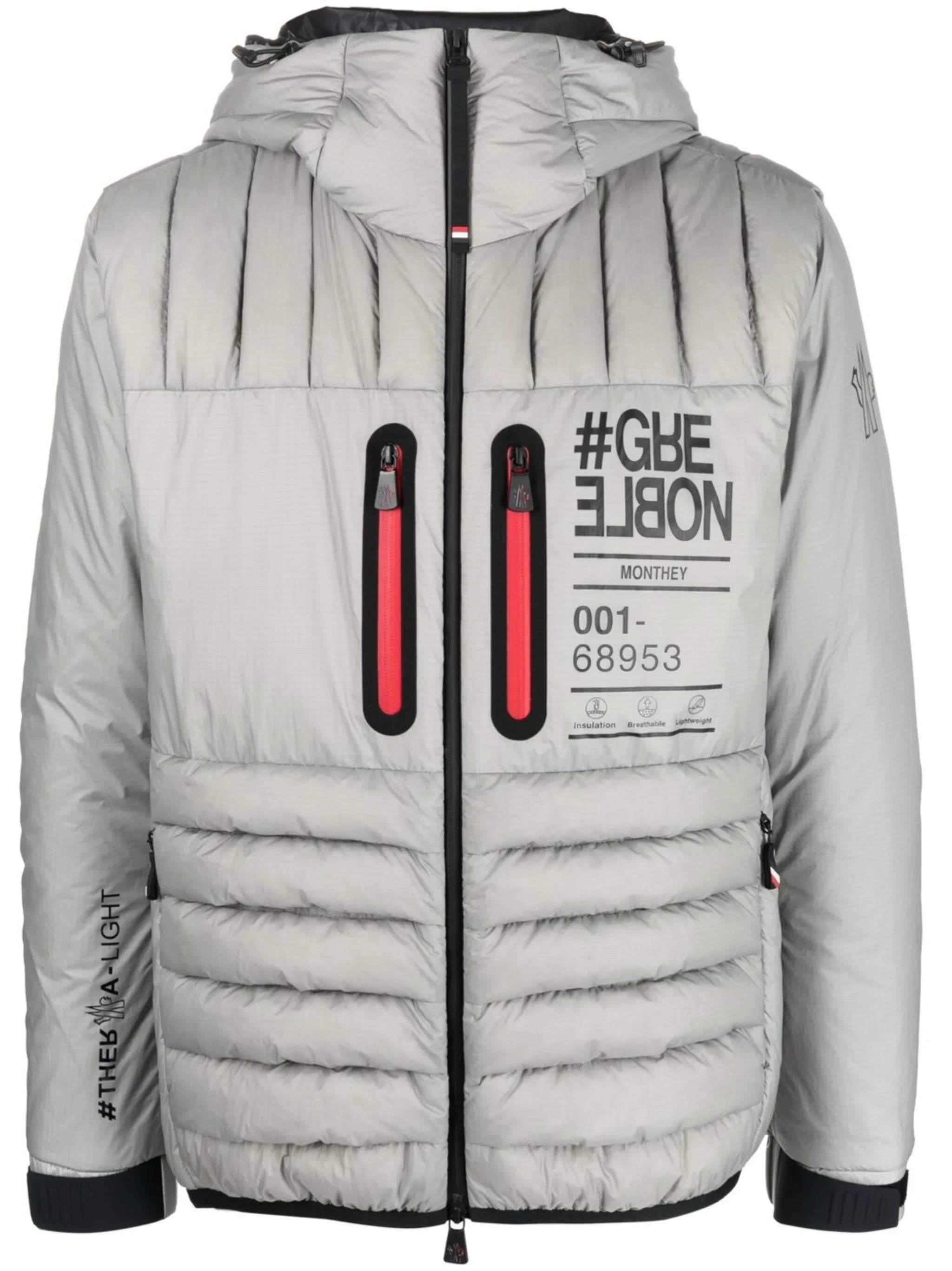 logo-patch padded down jacket