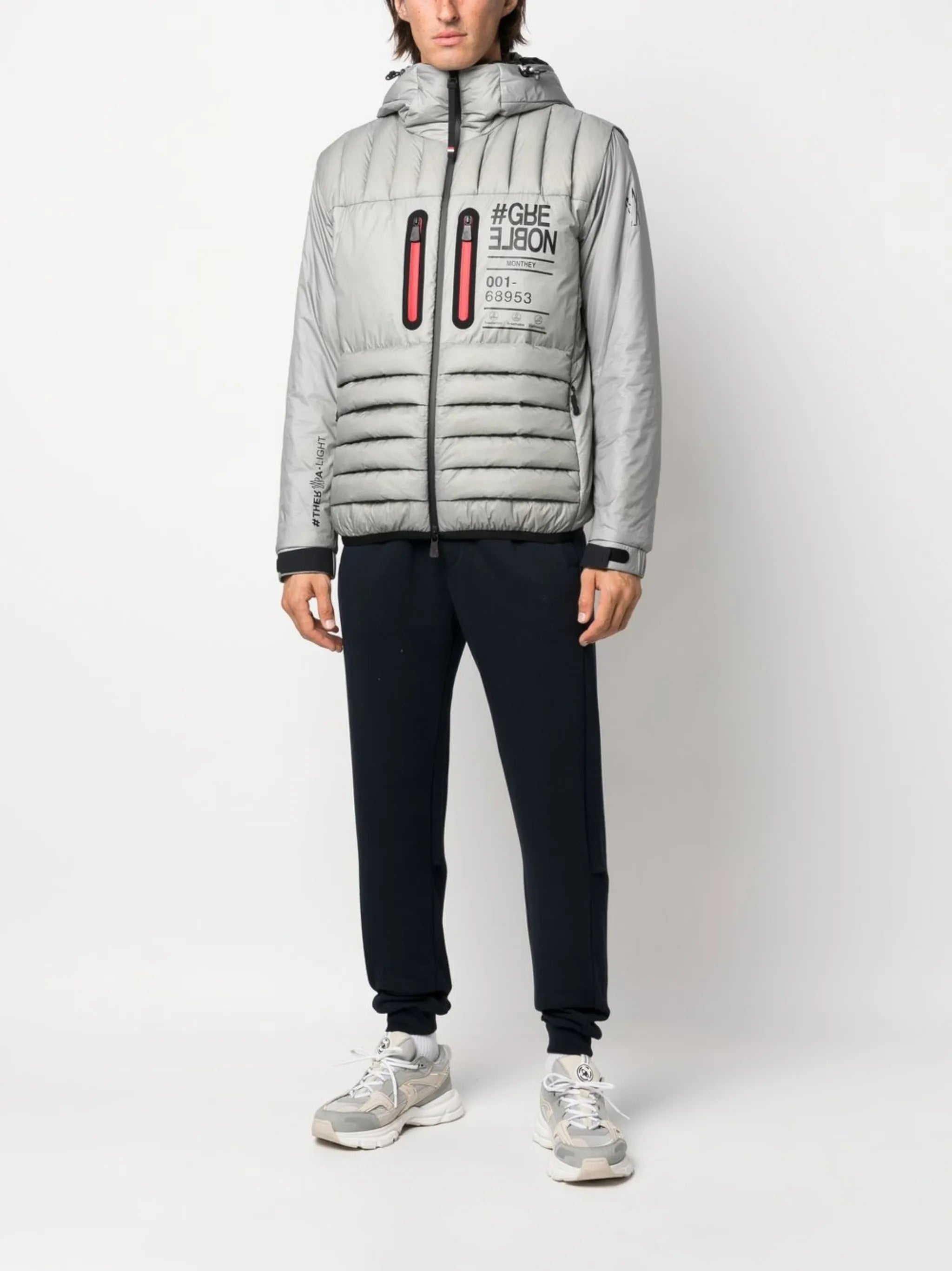 logo-patch padded down jacket