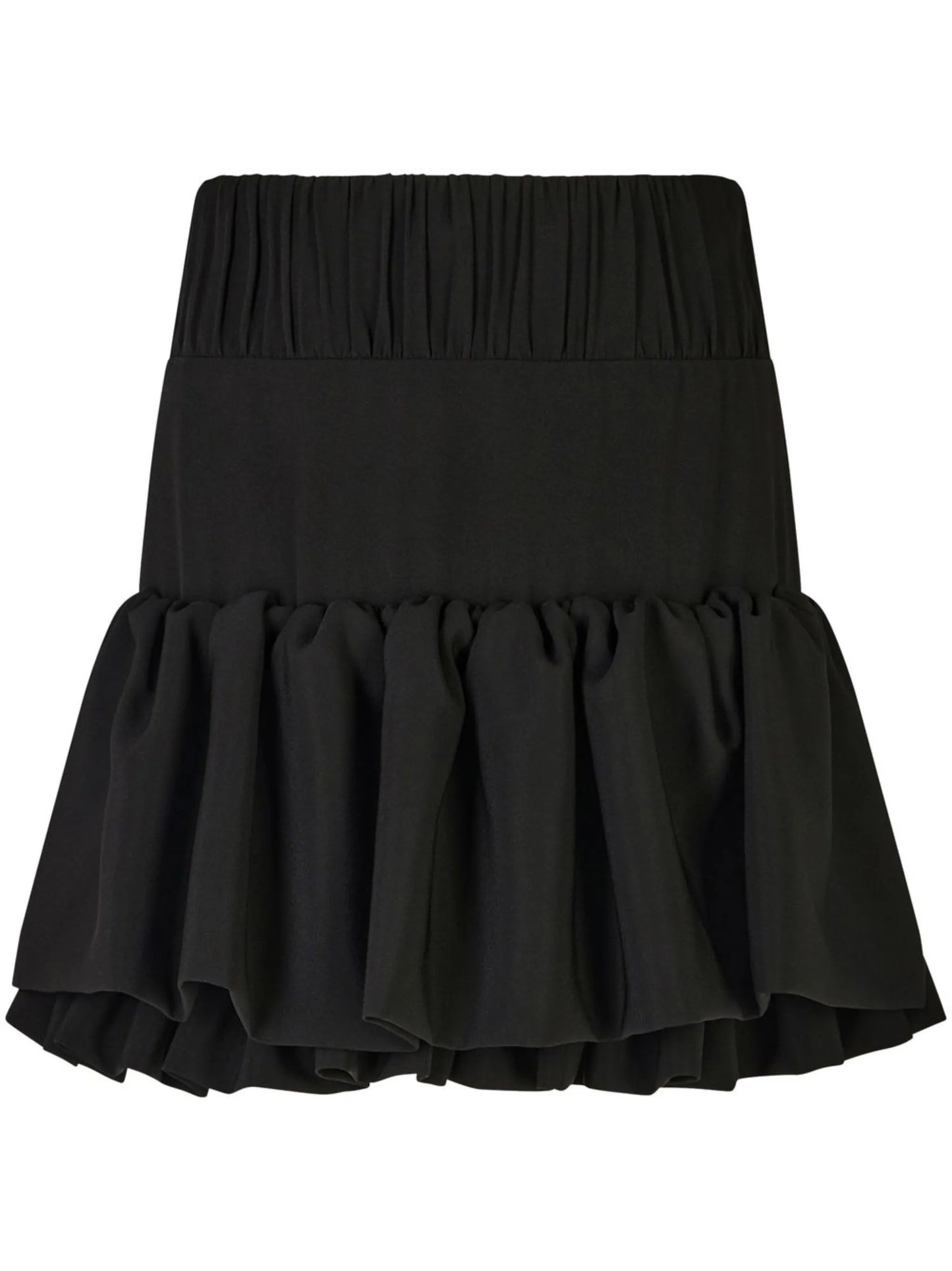 layered ruffled mini skirt