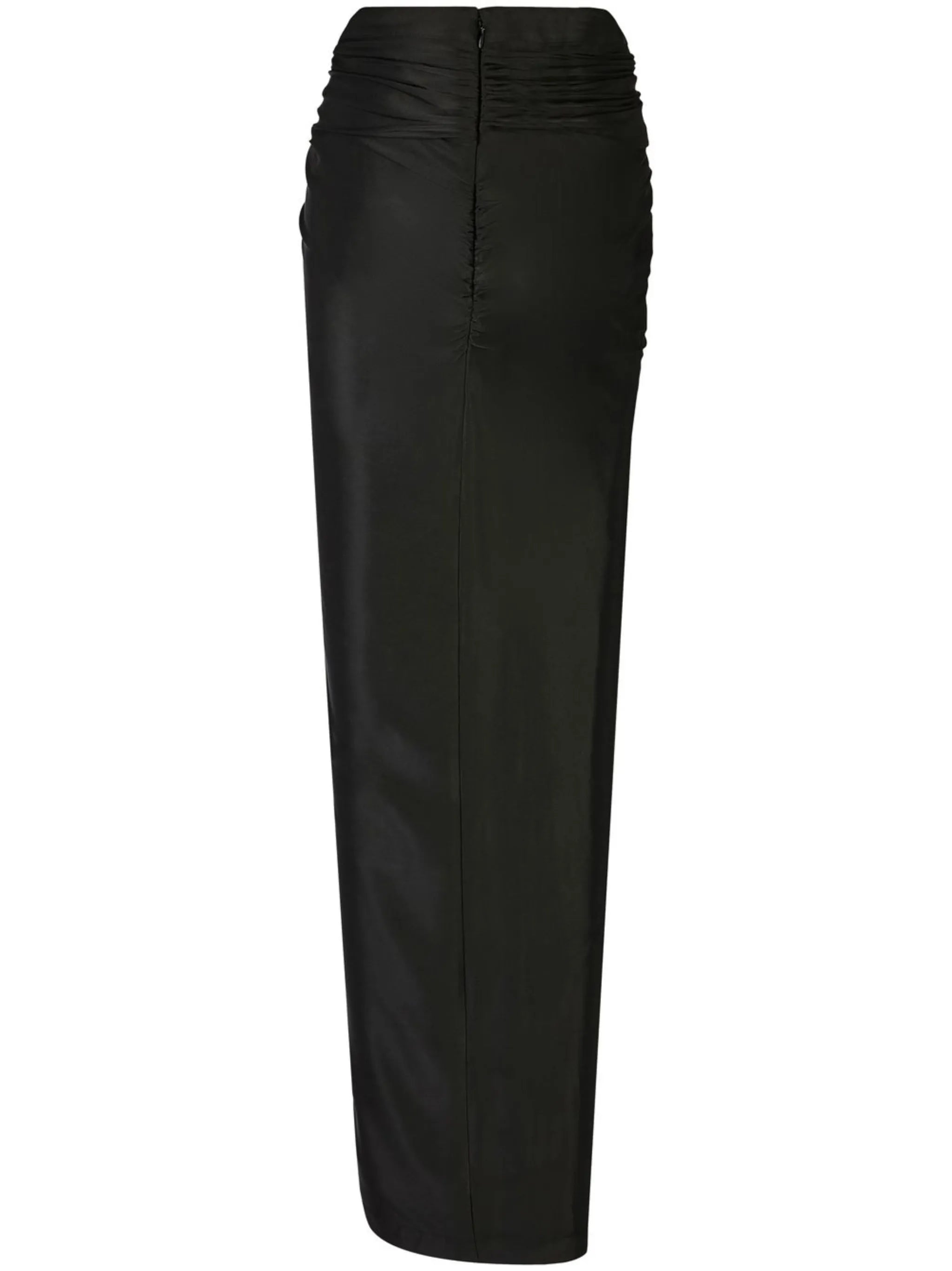 draped jersey maxi skirt