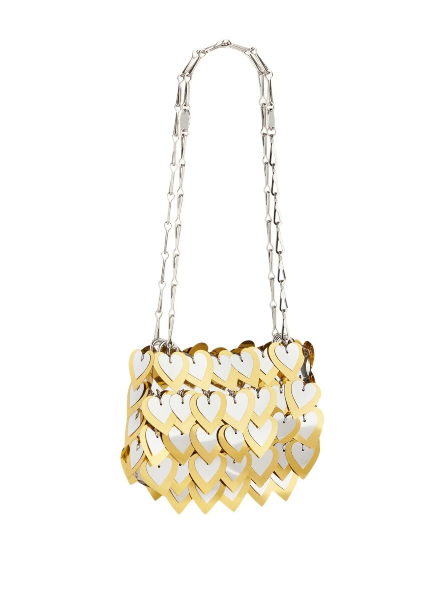 heart-sequin shoulder bag