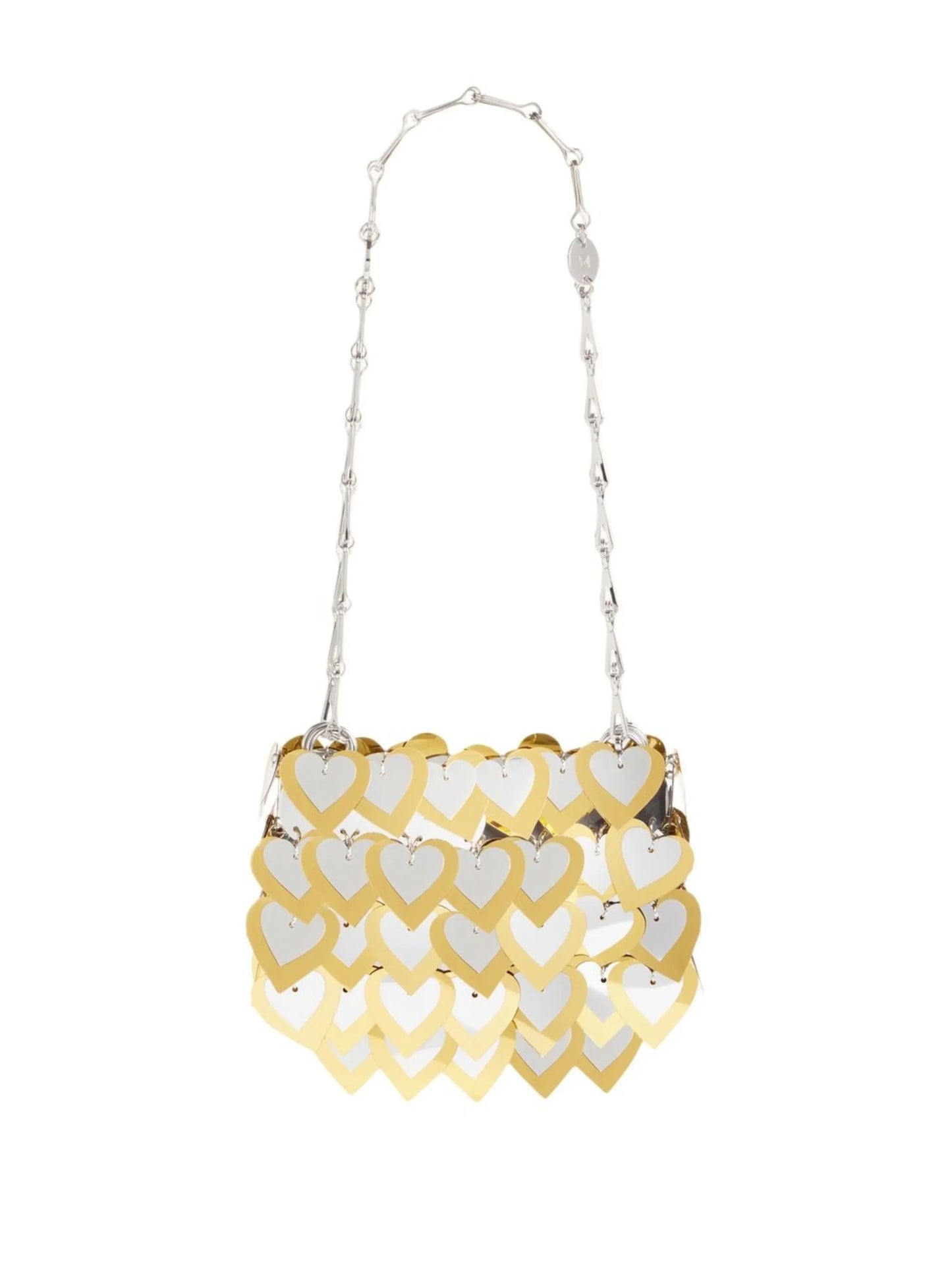heart-sequin shoulder bag