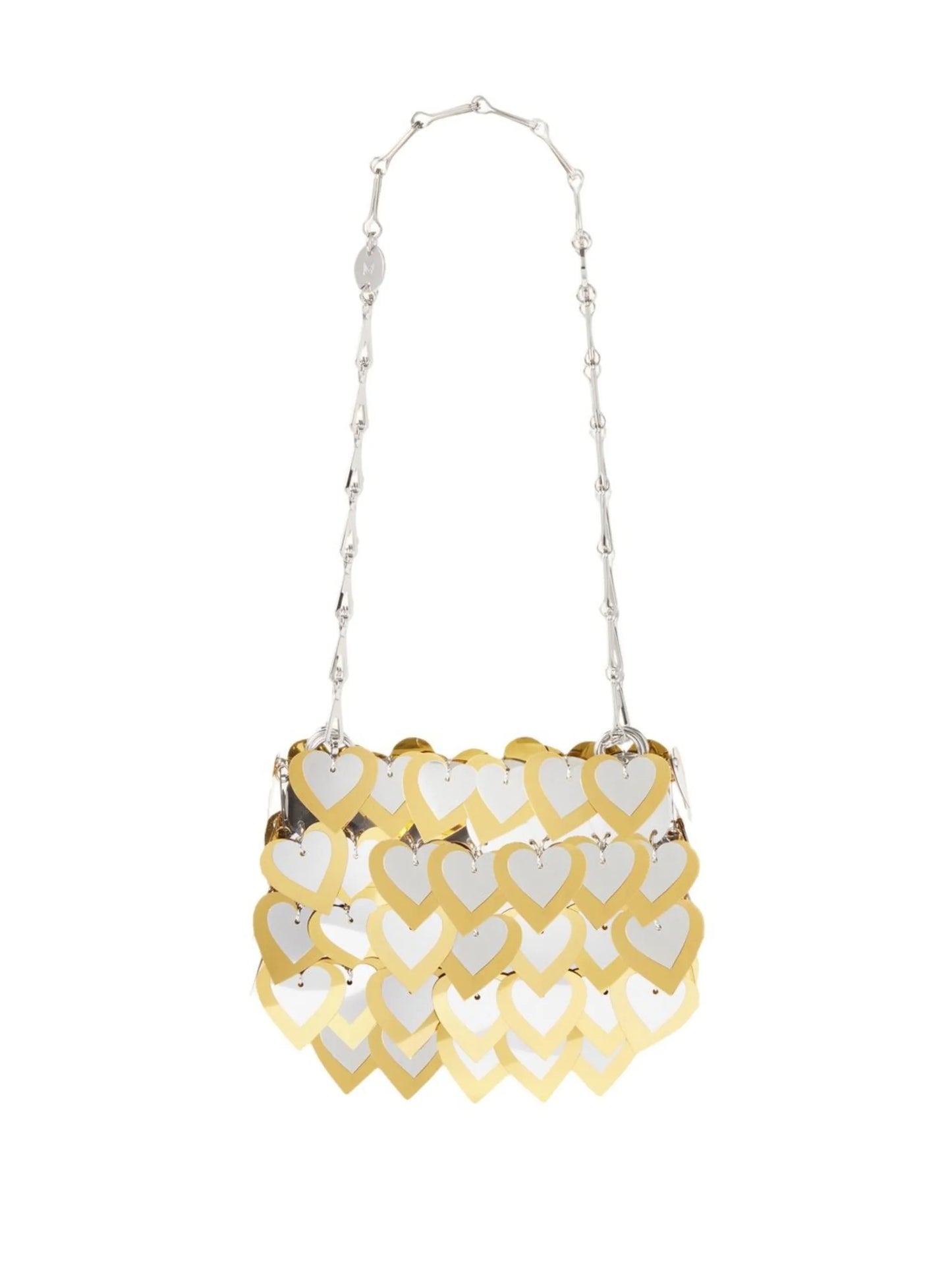 heart-sequin shoulder bag