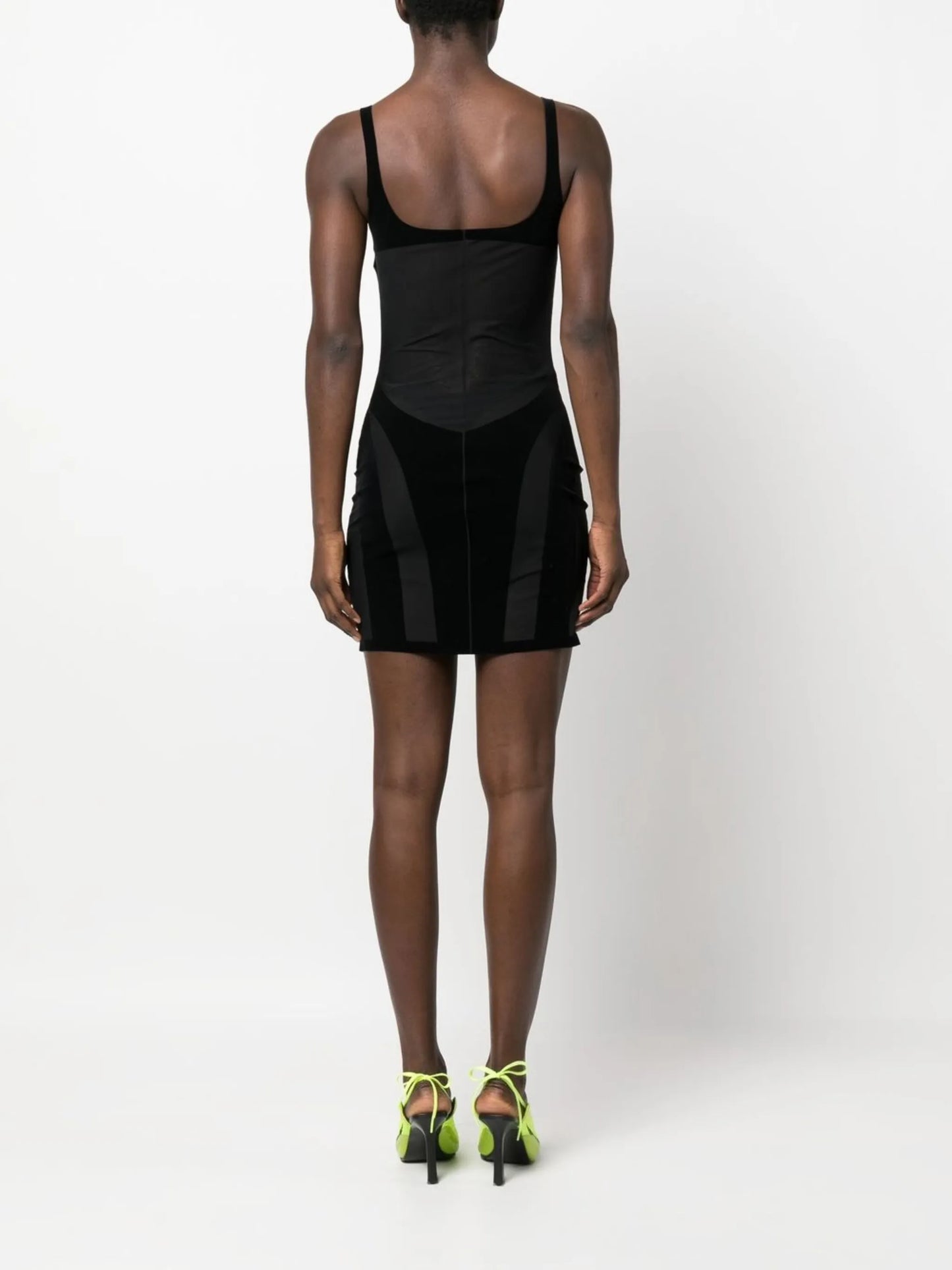 x Wolford semi-sheer panelled minidress