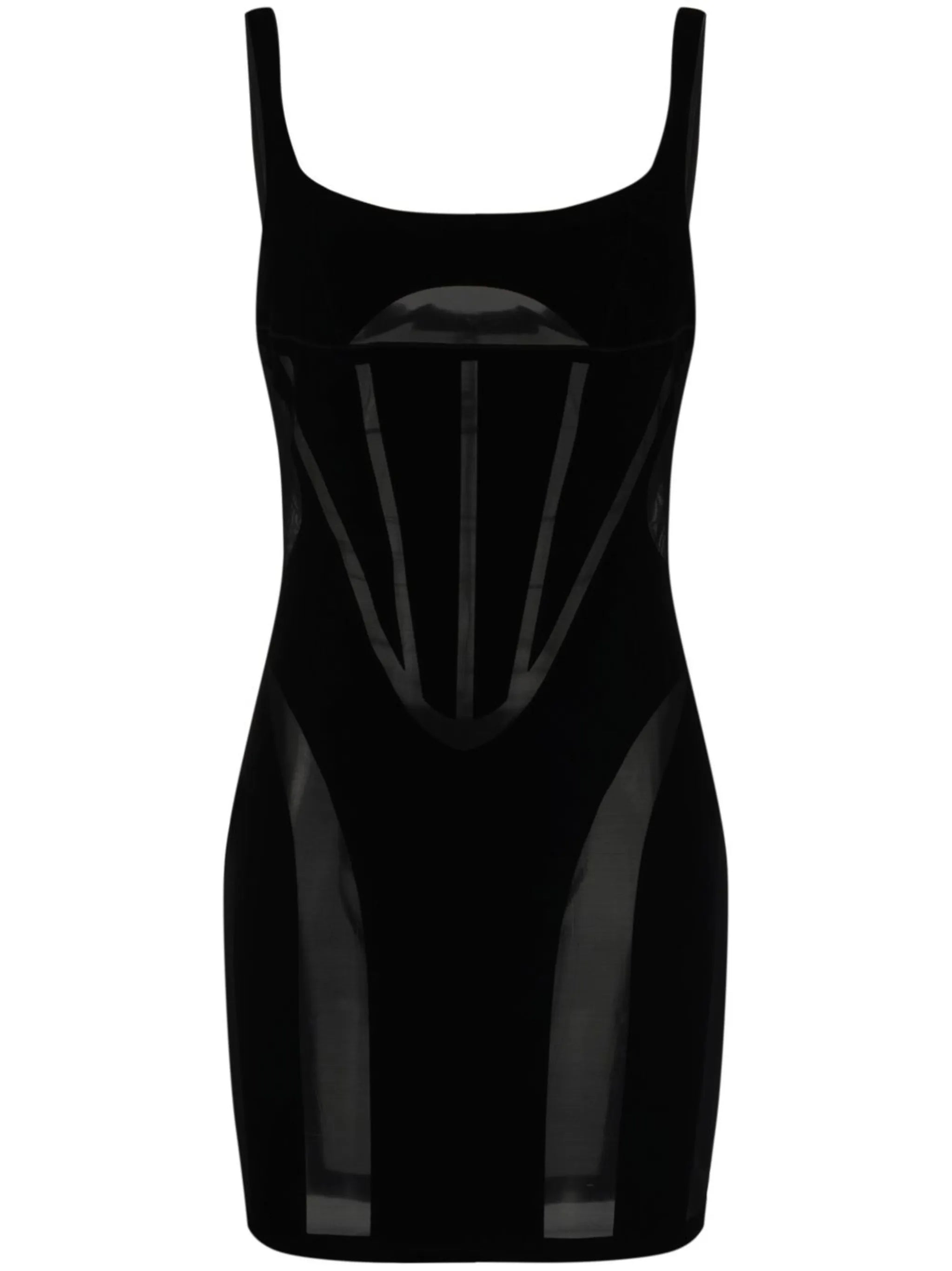 x Wolford semi-sheer panelled minidress