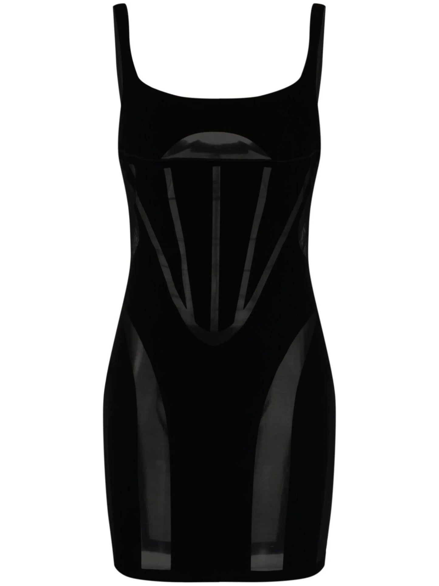 x Wolford semi-sheer panelled minidress