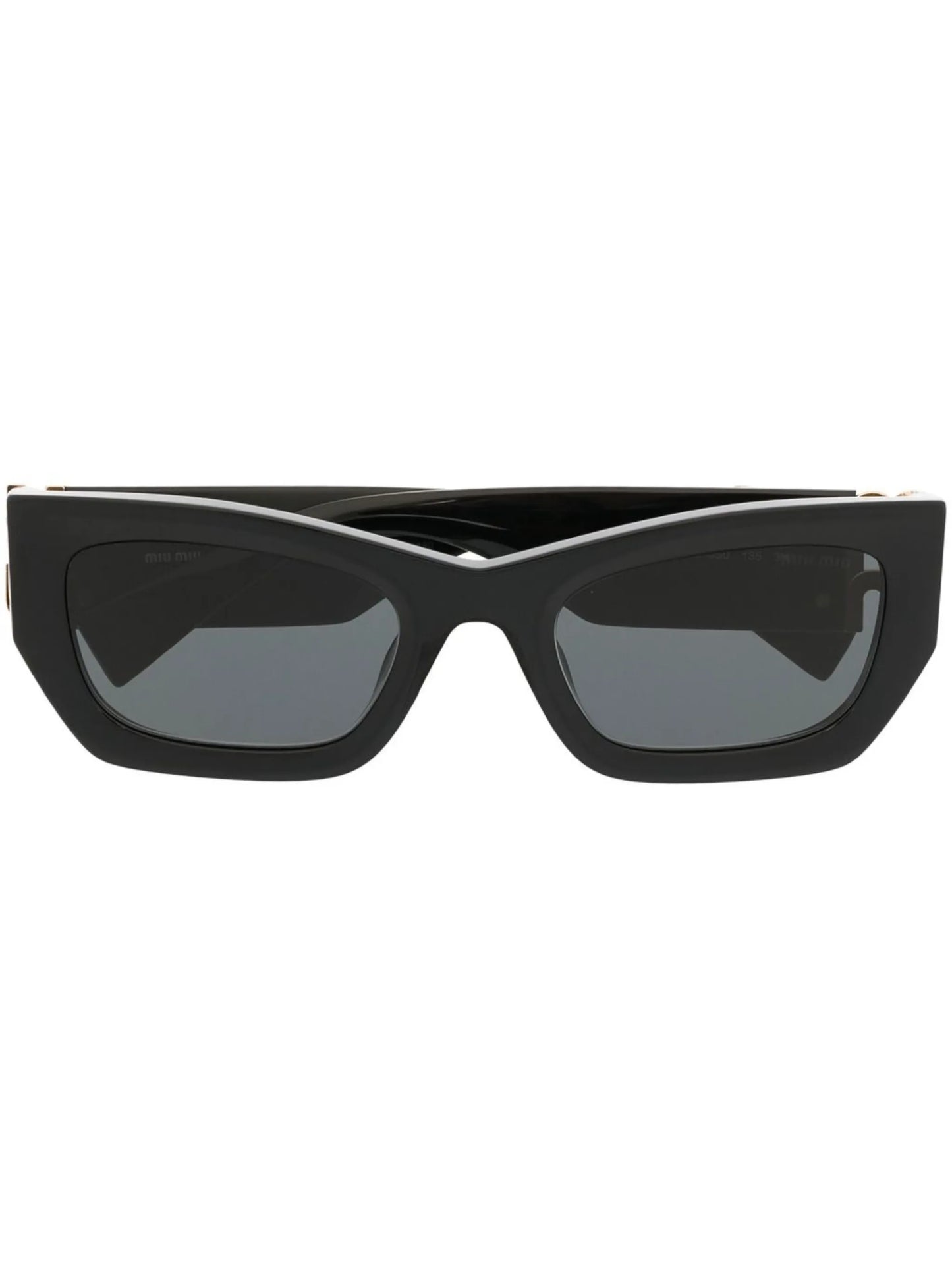 logo-plaque rectangular sunglasses