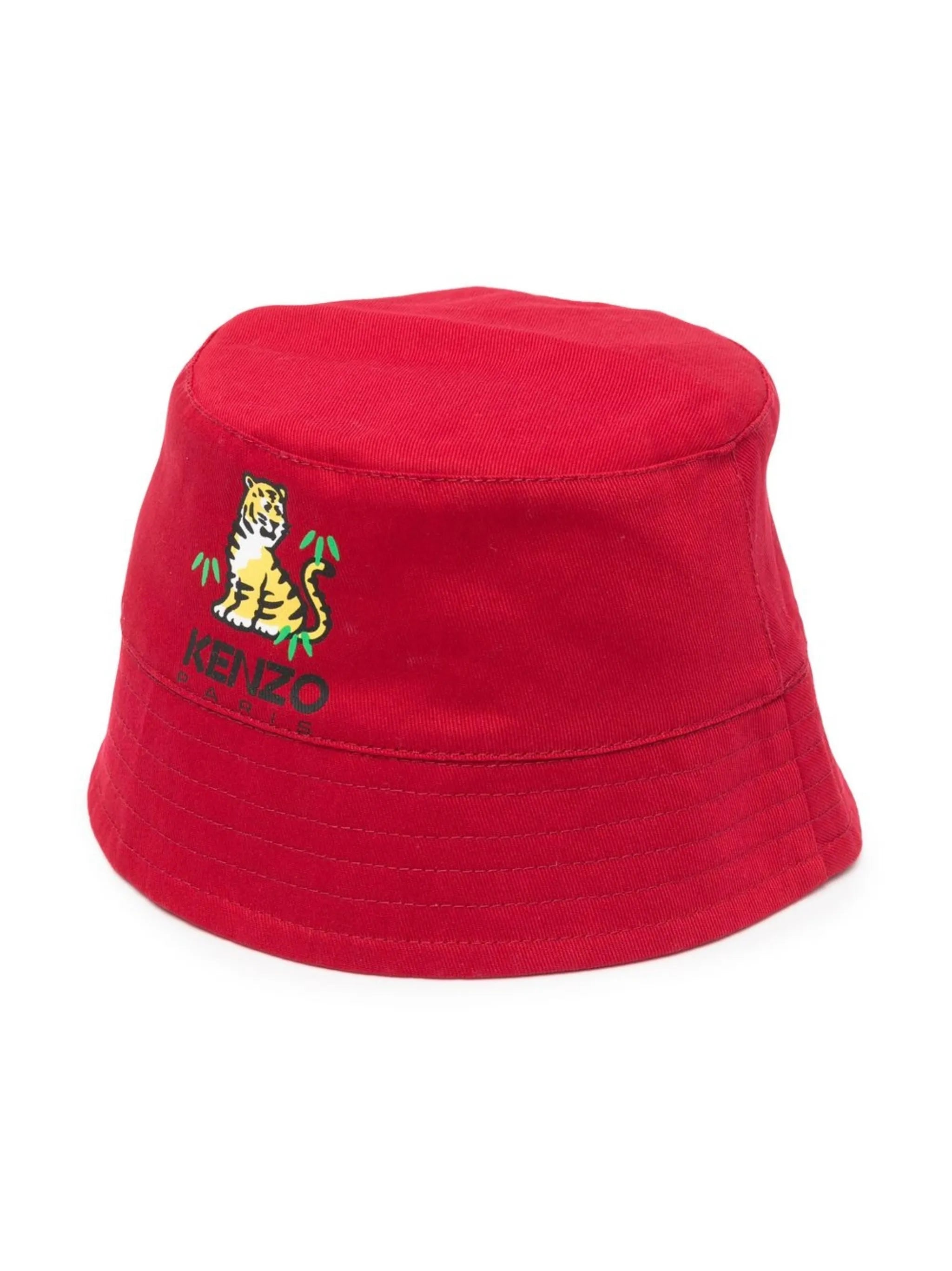 Tiger-print bucket hat