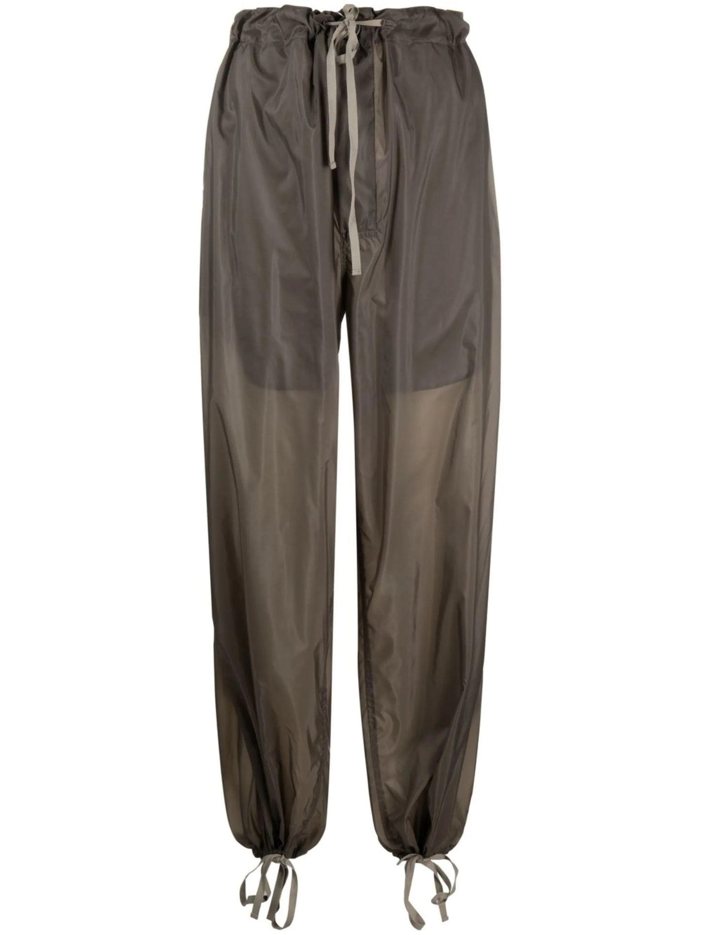drawstring-waist wide-leg trousers