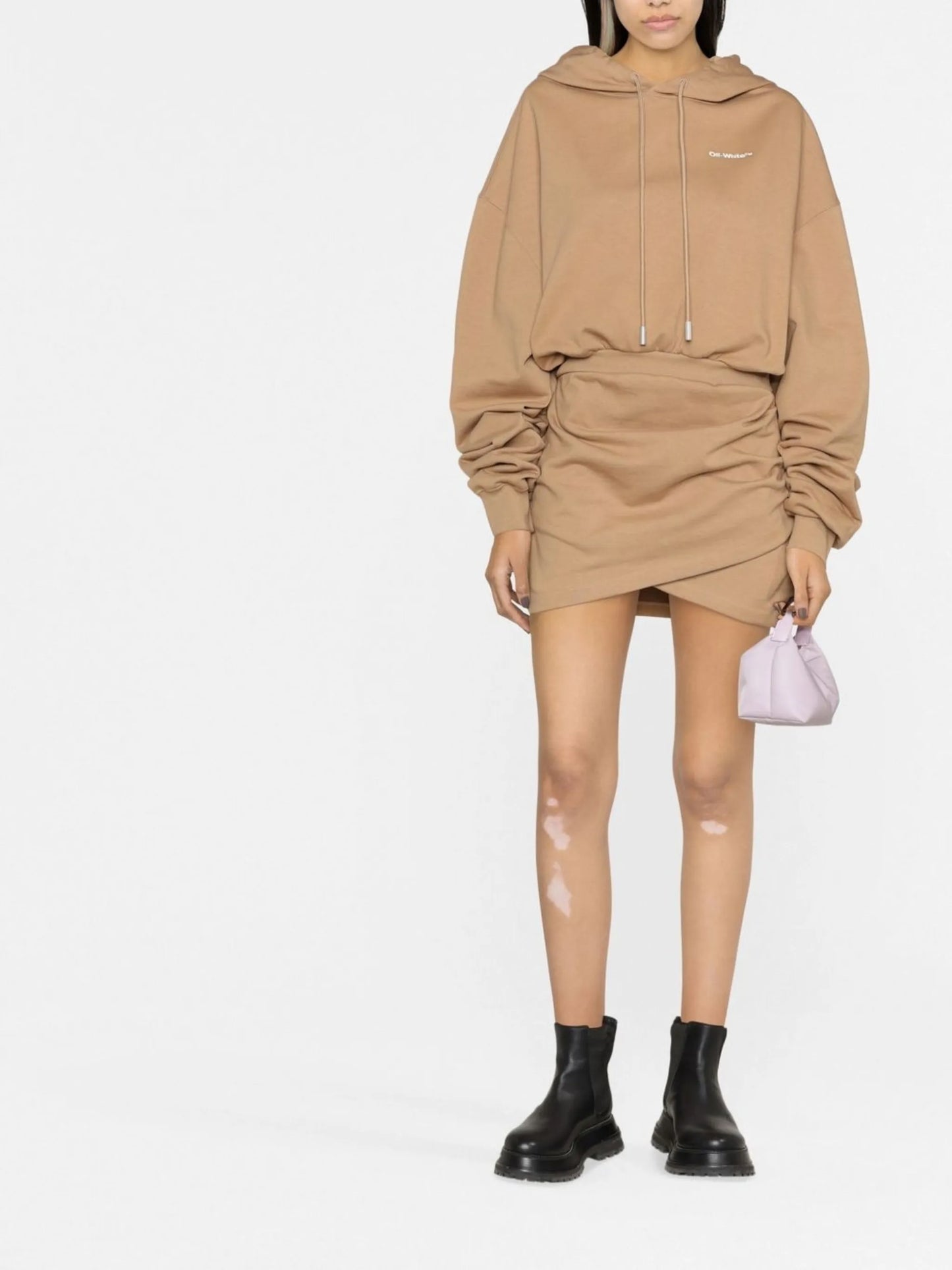 For All hooded sweatshirt dress