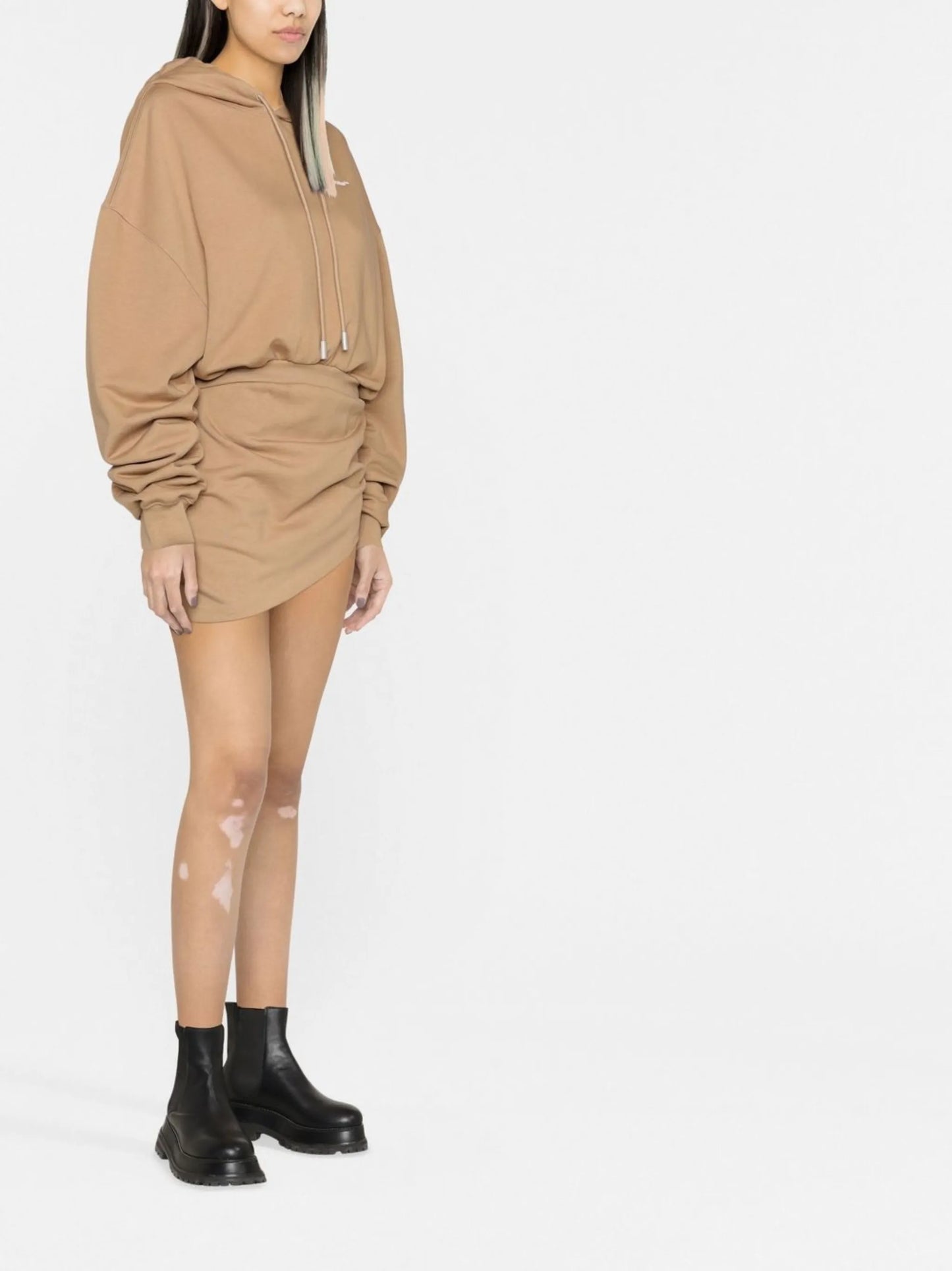 For All hooded sweatshirt dress