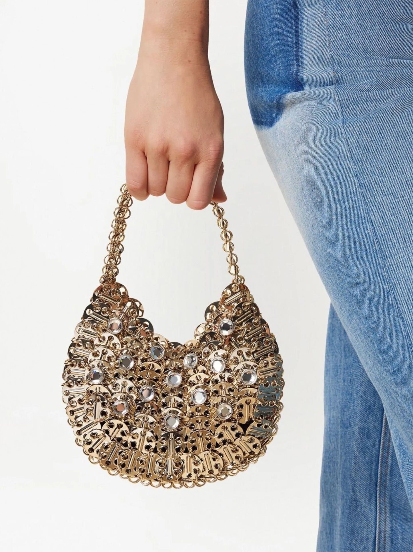 sequin-embellished bag