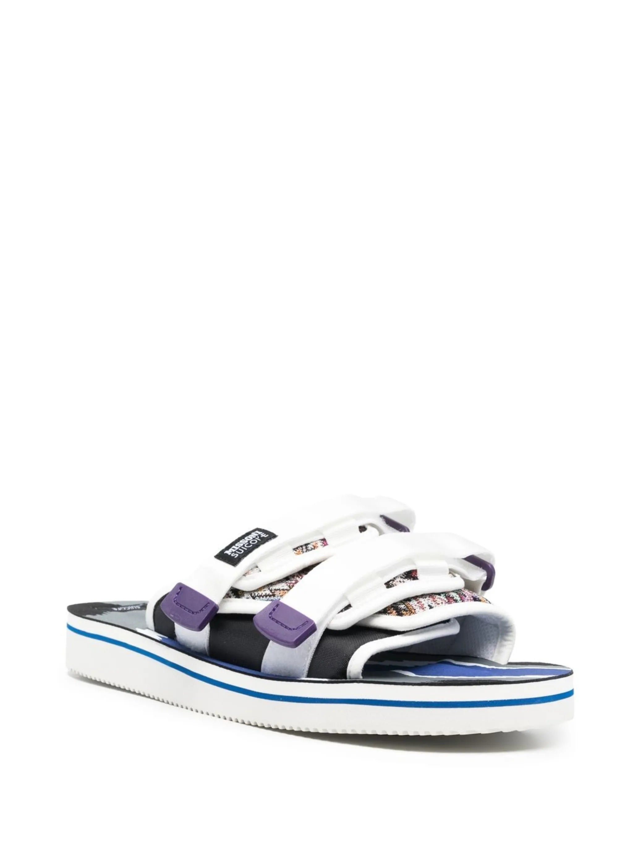 double touch-strap panelled slides