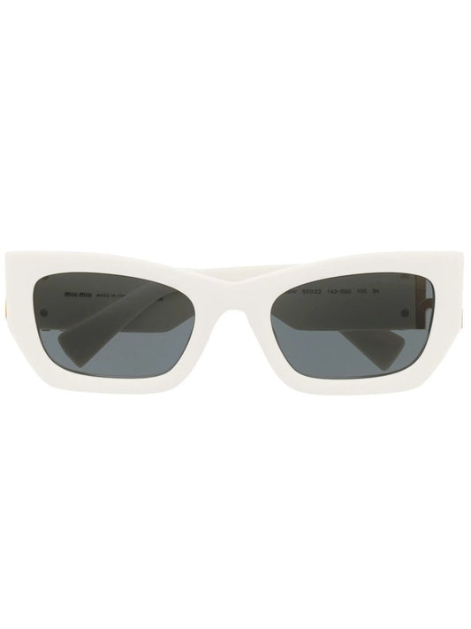 logo-plaque rectangular sunglasses