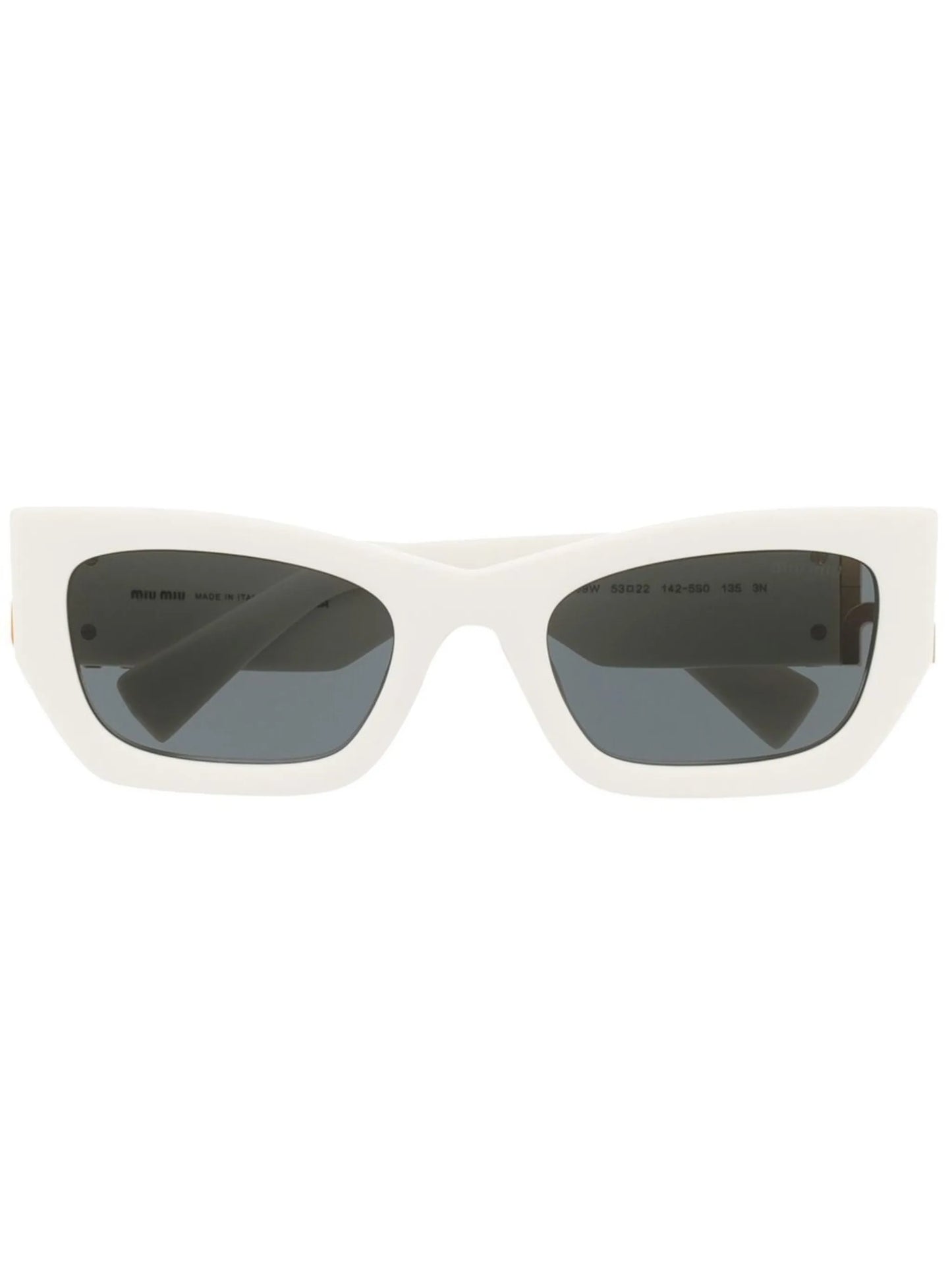 logo-plaque rectangular sunglasses