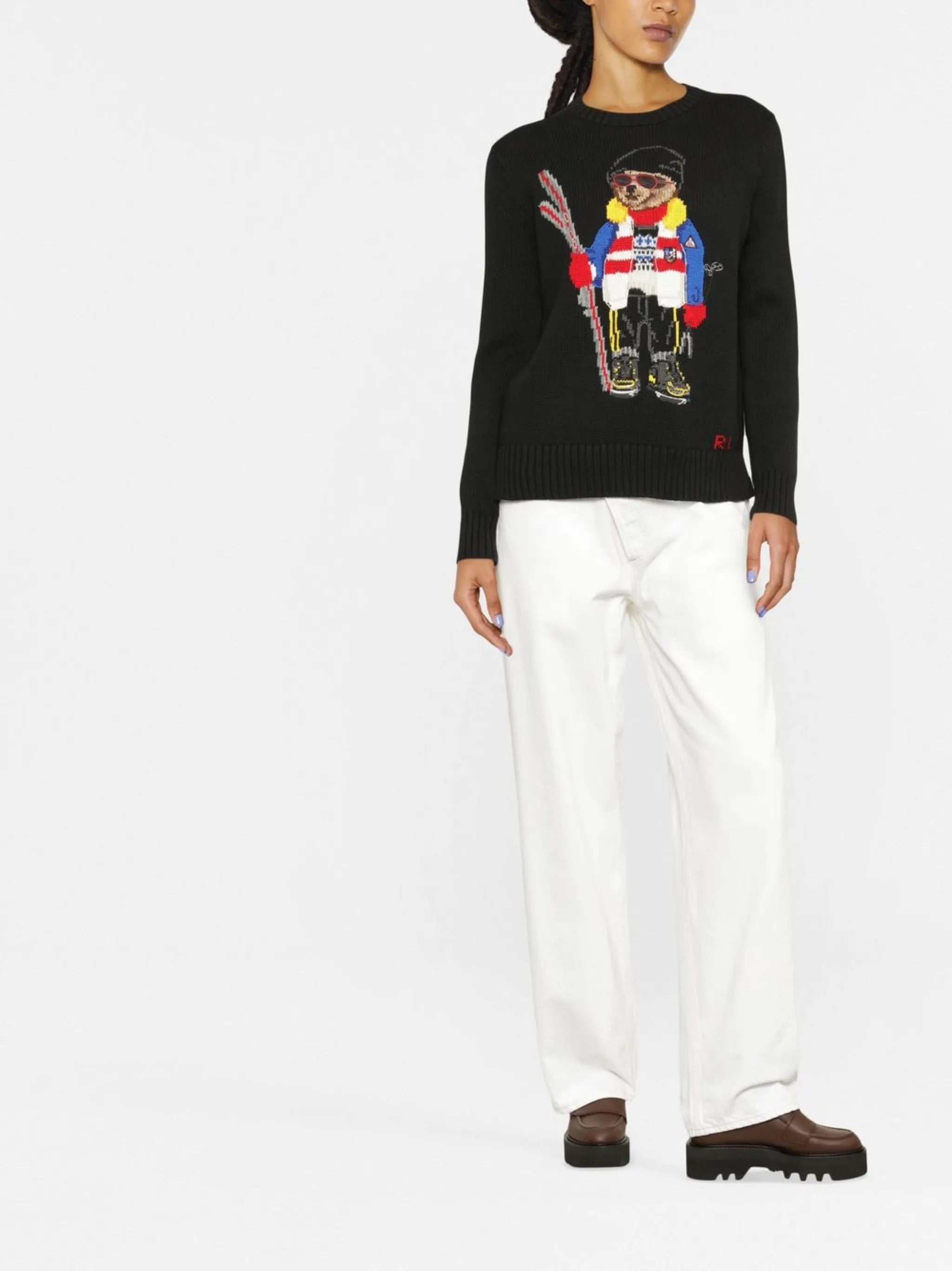 intarsia-knit jumper