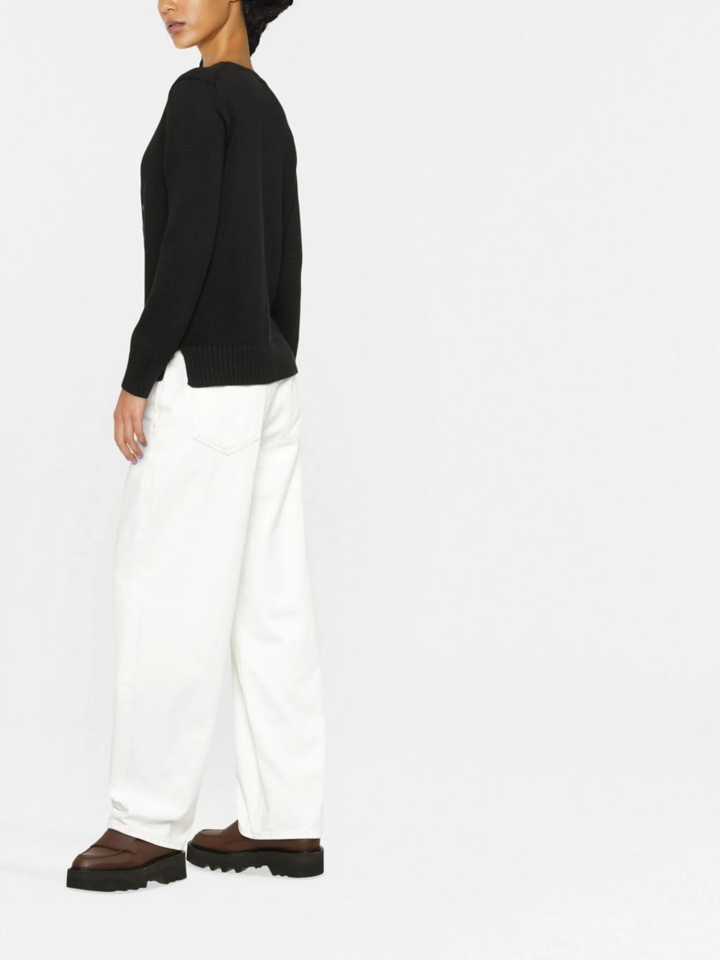 intarsia-knit jumper