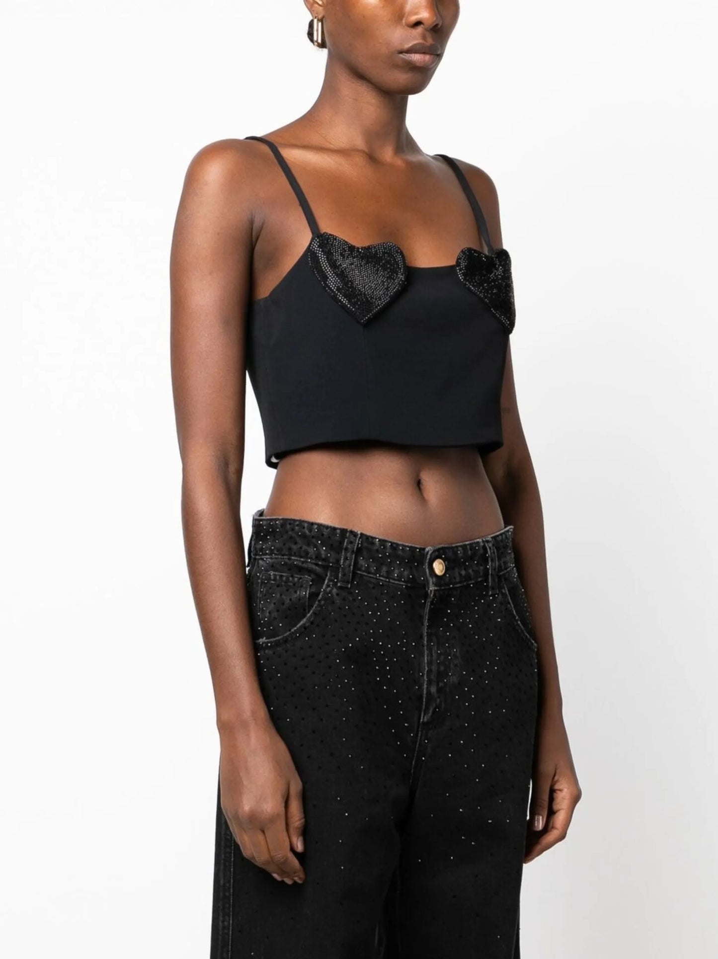 heart-patch crop-top