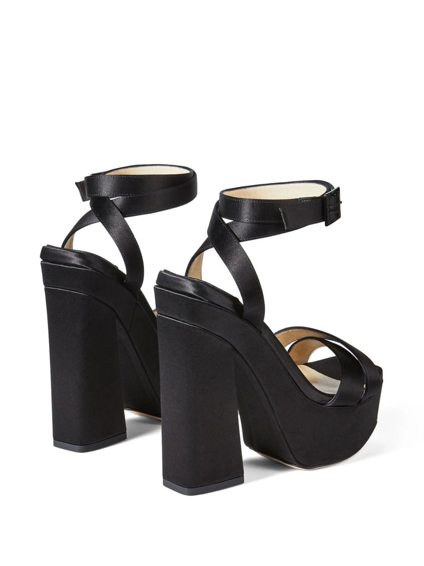 140mm Gaia satin sandals