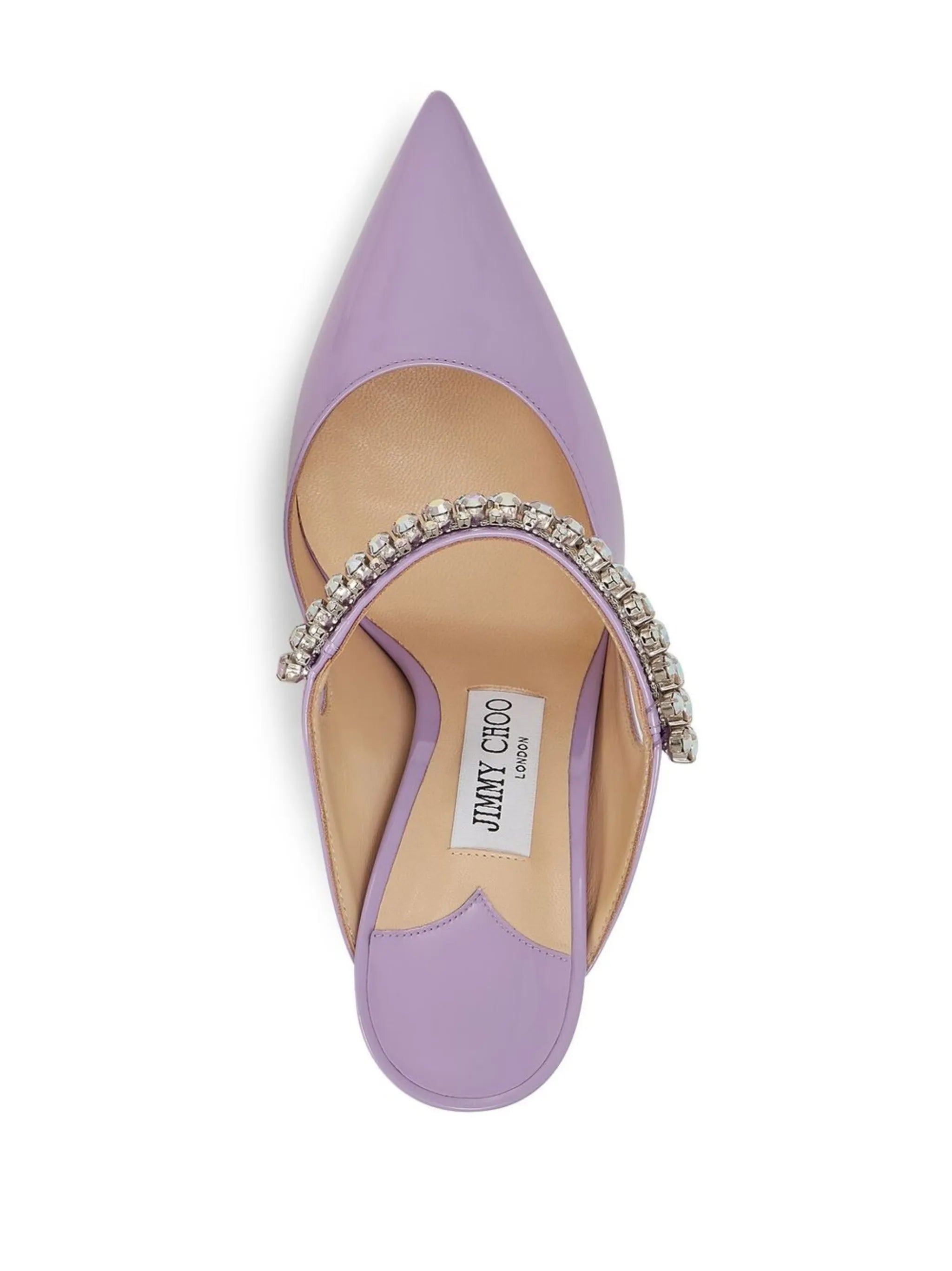 Bing 100mm crystal-embellished mules