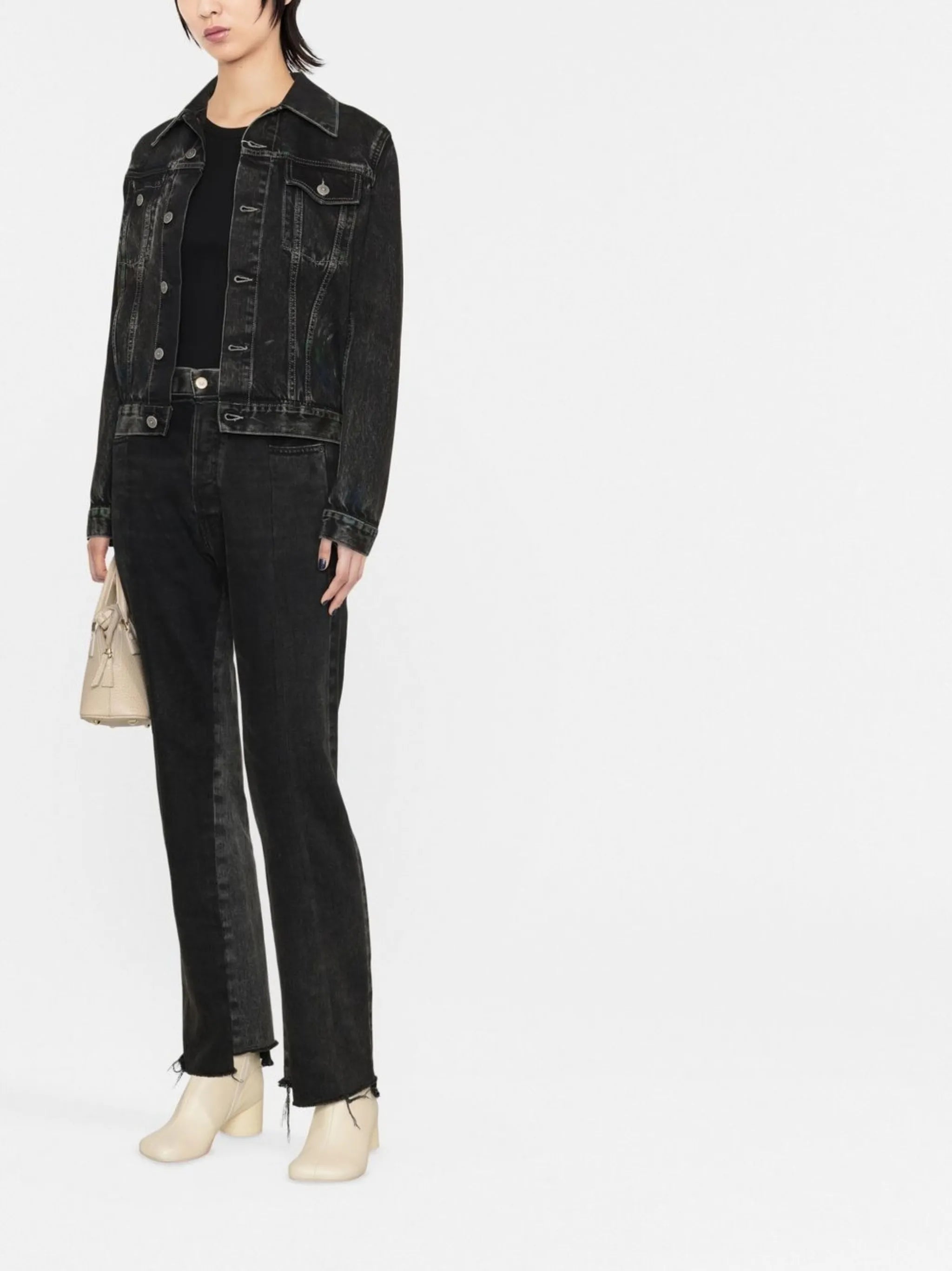 Paint denim jacket