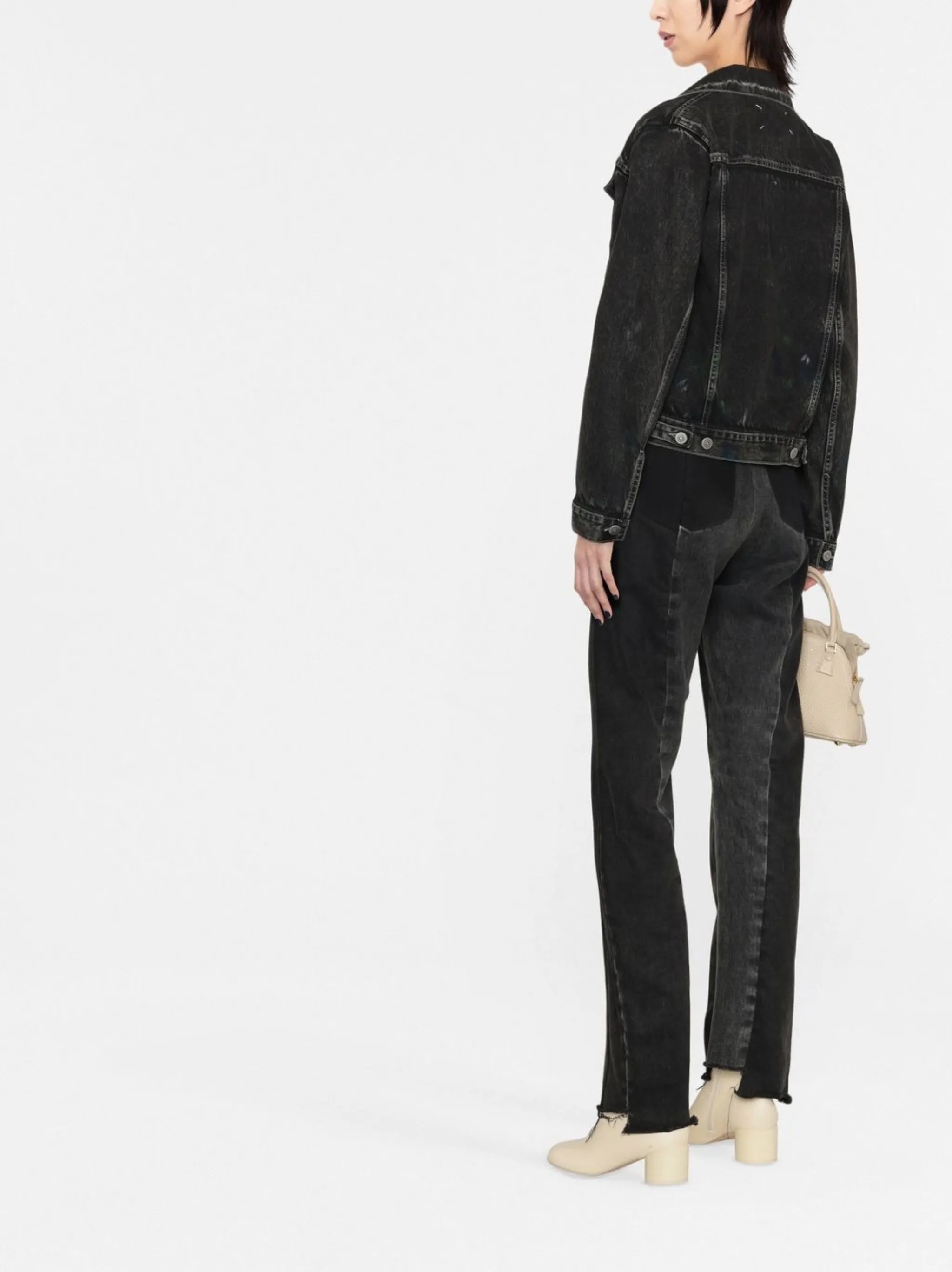 Paint denim jacket