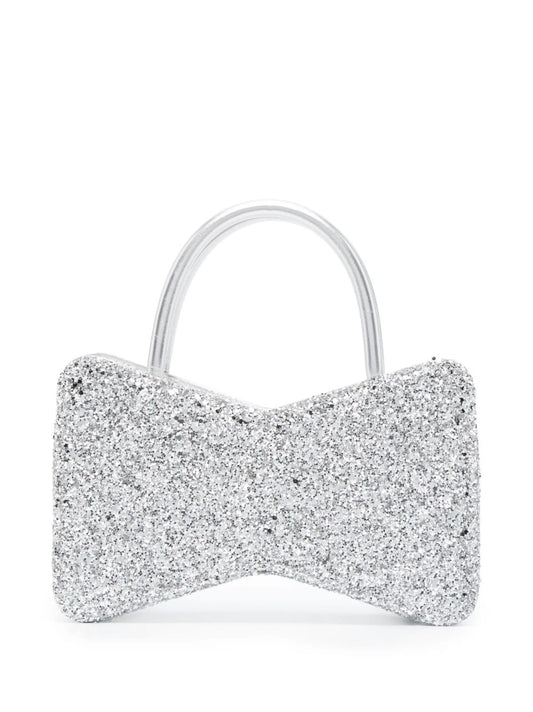 Bow glitter mini bag
