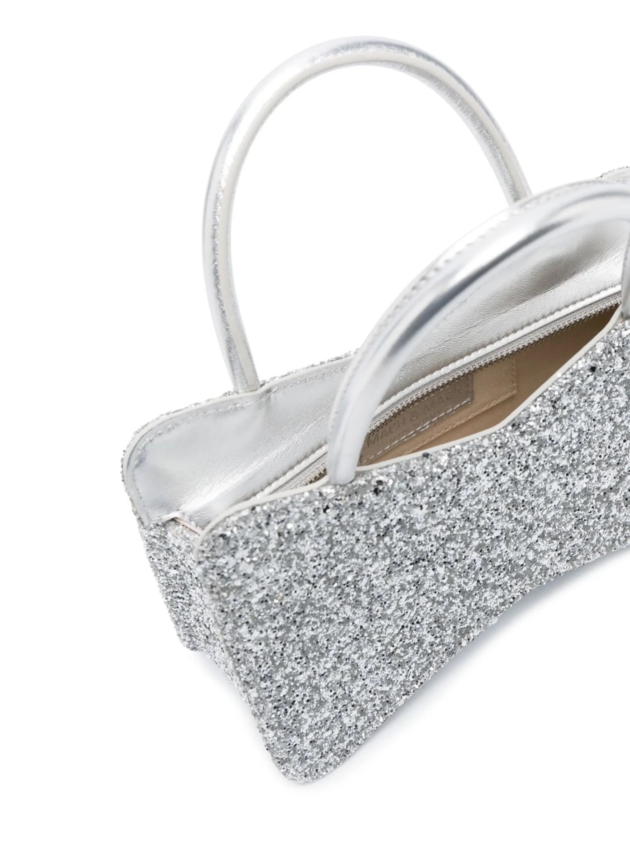 Bow glitter mini bag