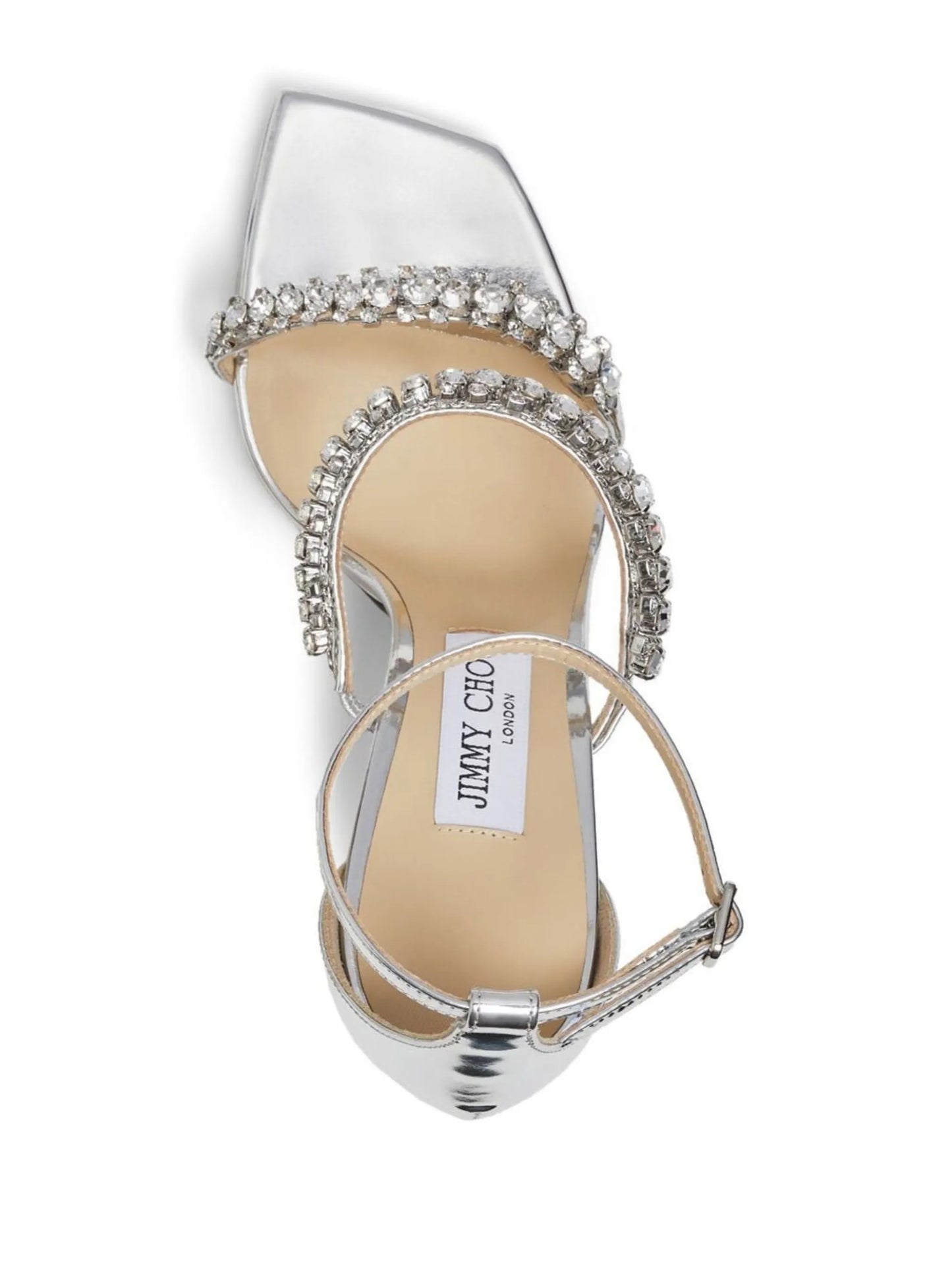 Bing metallic 105mm sandals