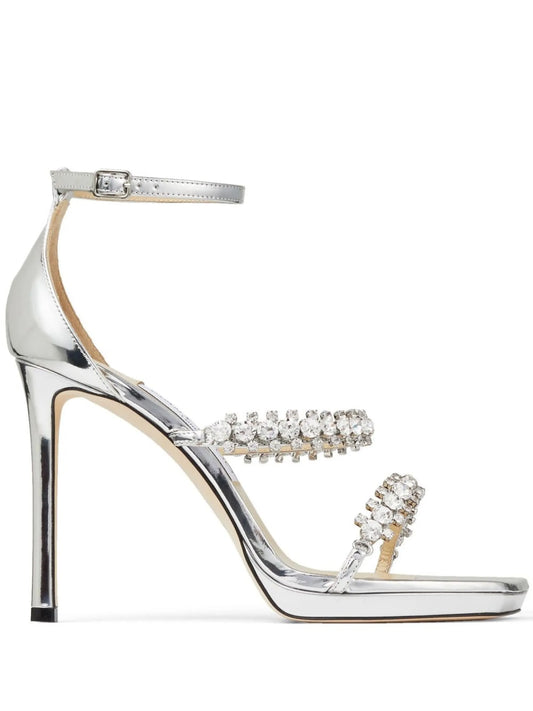 Bing metallic 105mm sandals