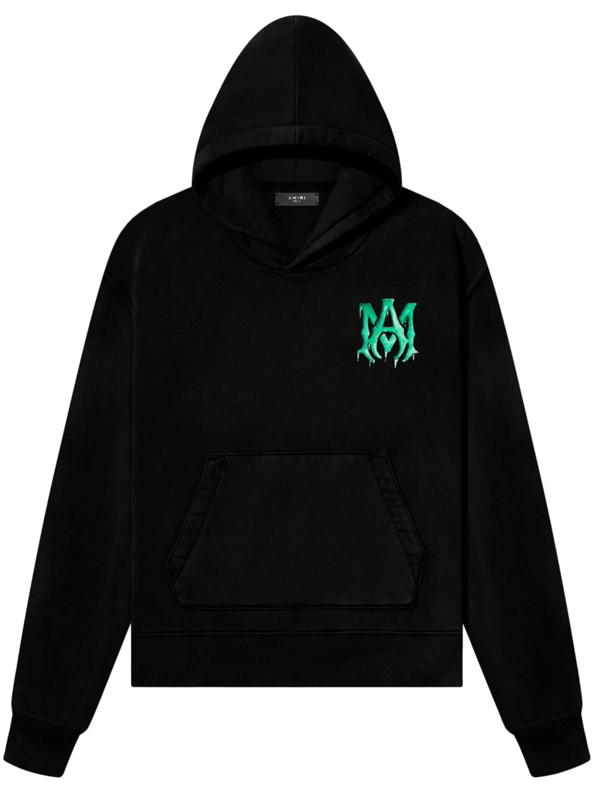 embroidered-logo cotton hoodie