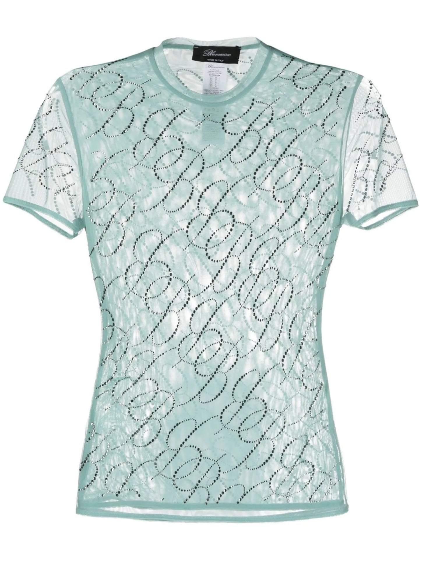 logo-studded short-sleeved T-shirt