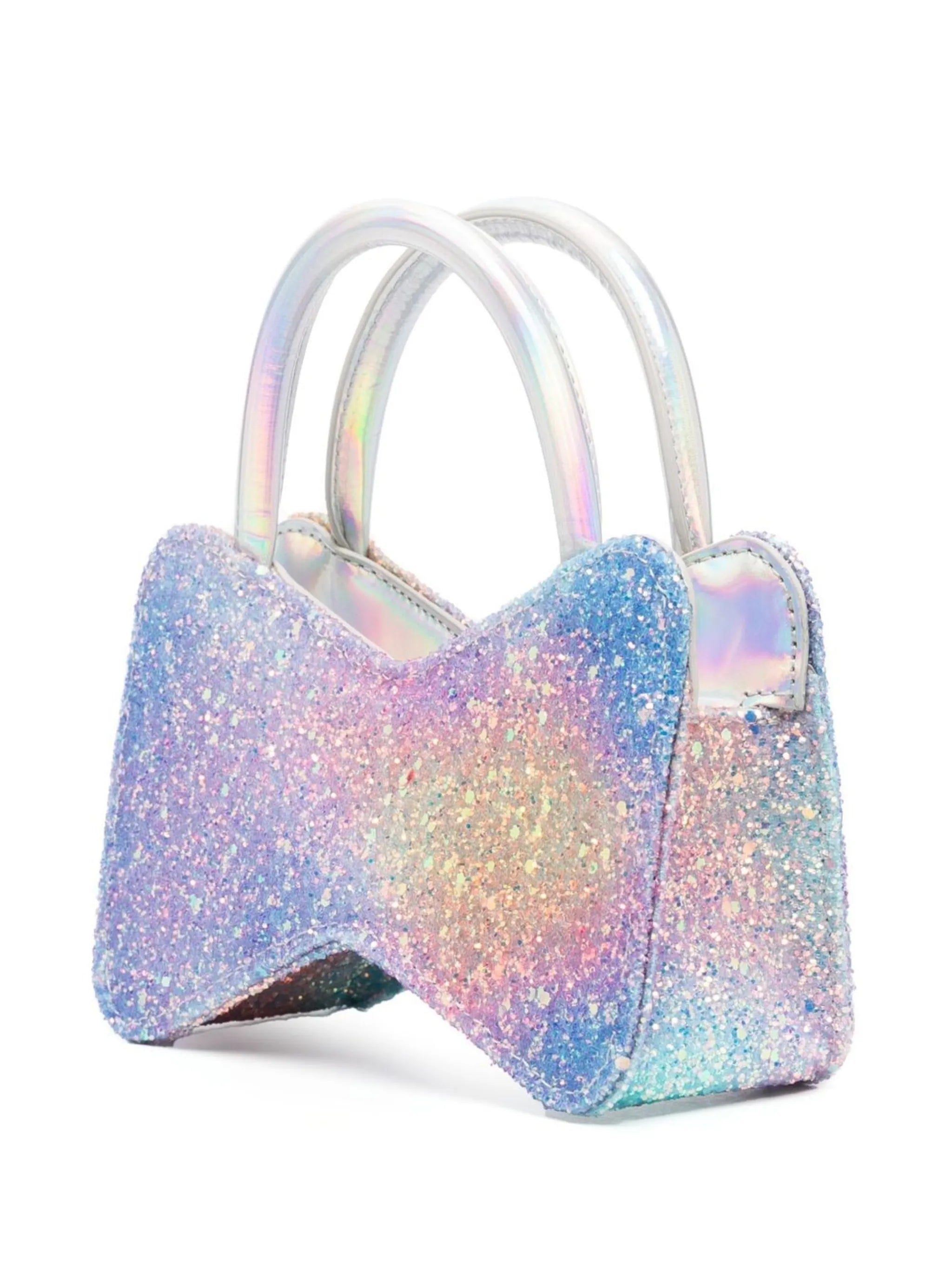 Bow glitter mini bag