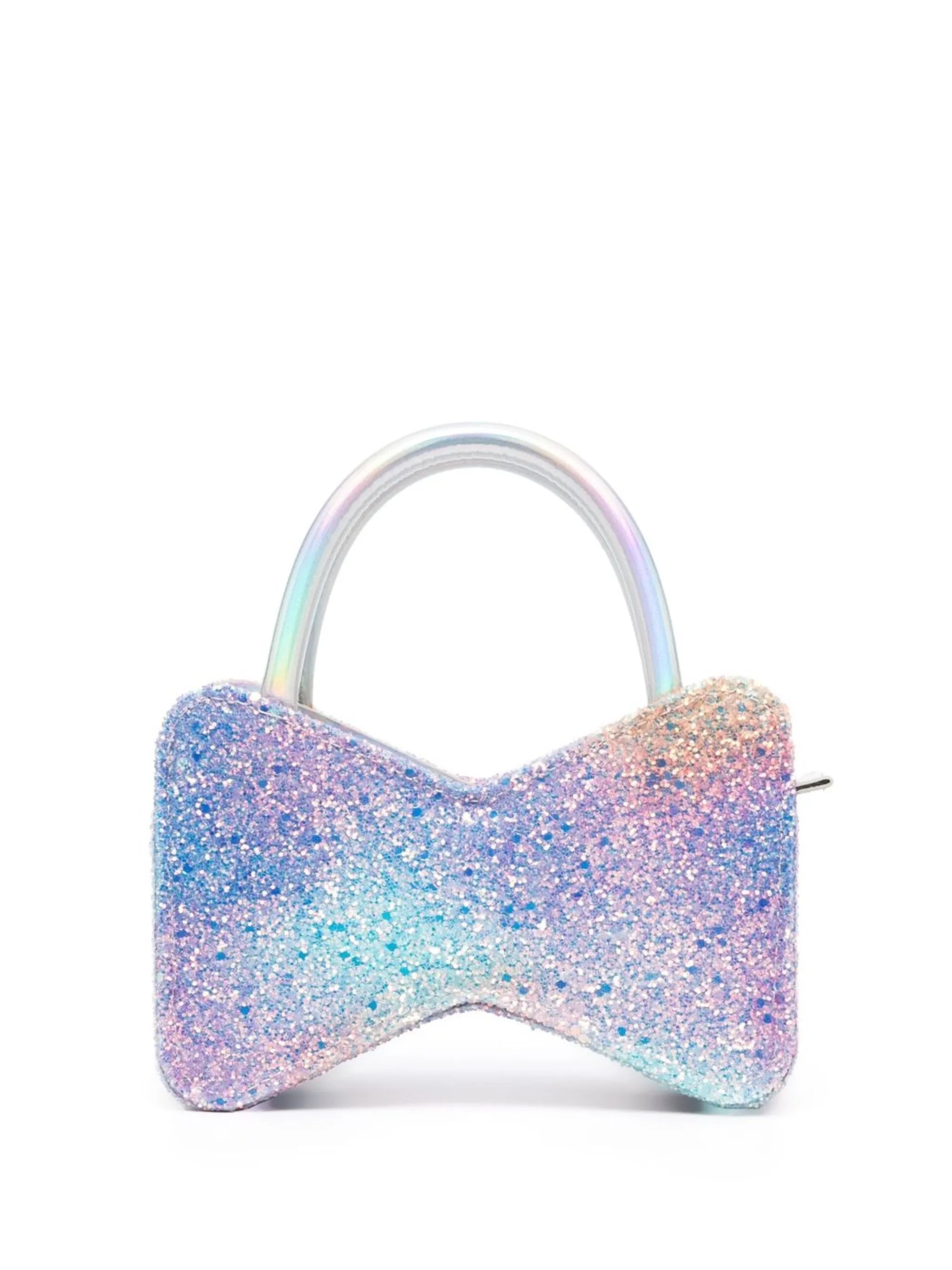 Bow glitter mini bag